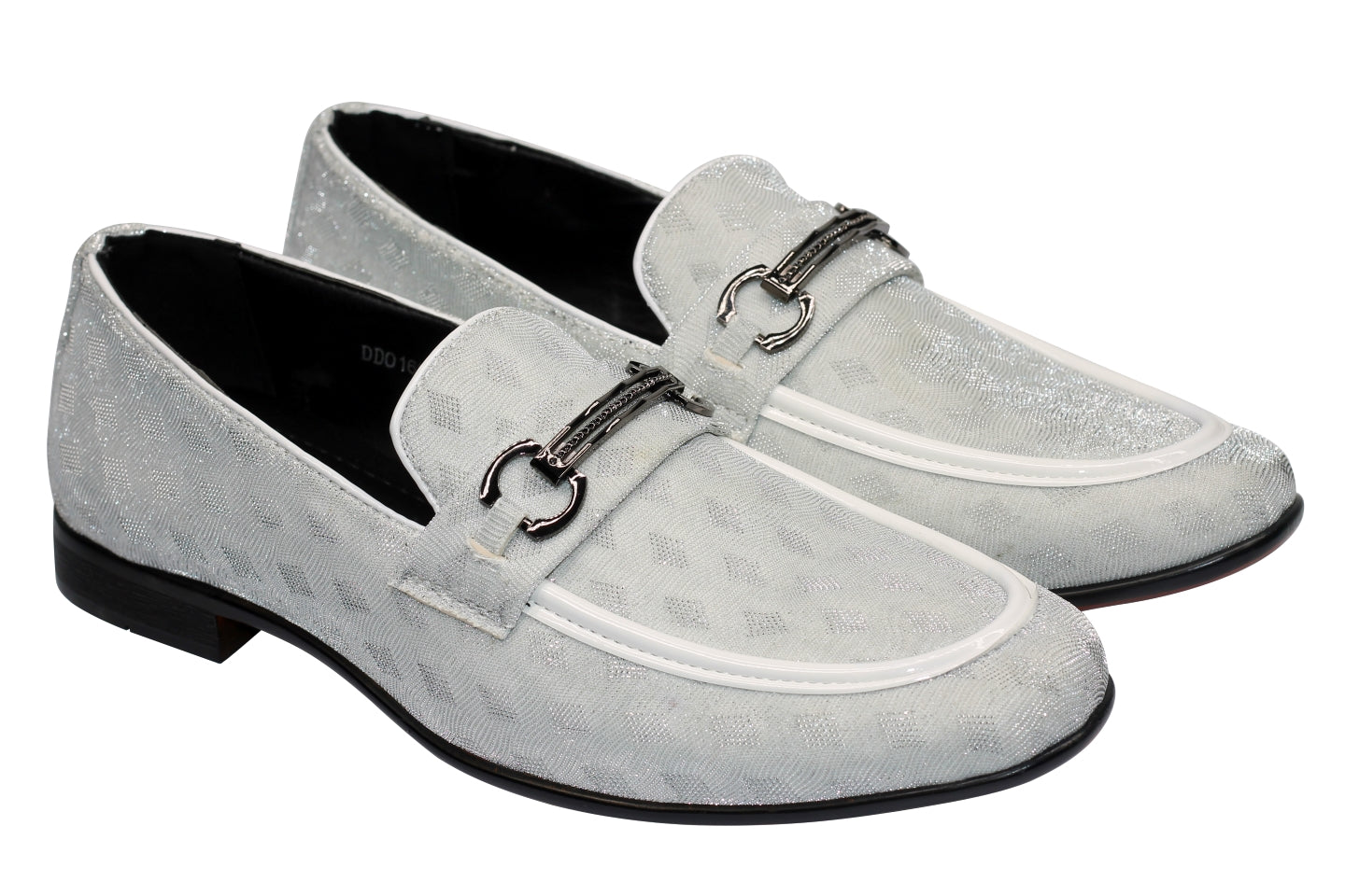 Party Loafers with Glittery Print