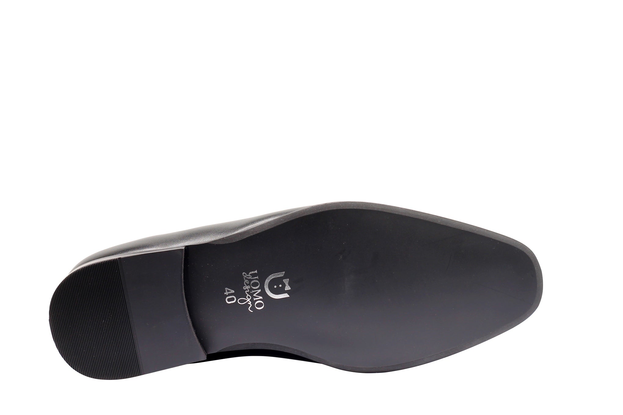 LEATHER & VELVET LOAFERS WITH DECORATIVE MONK STRAP