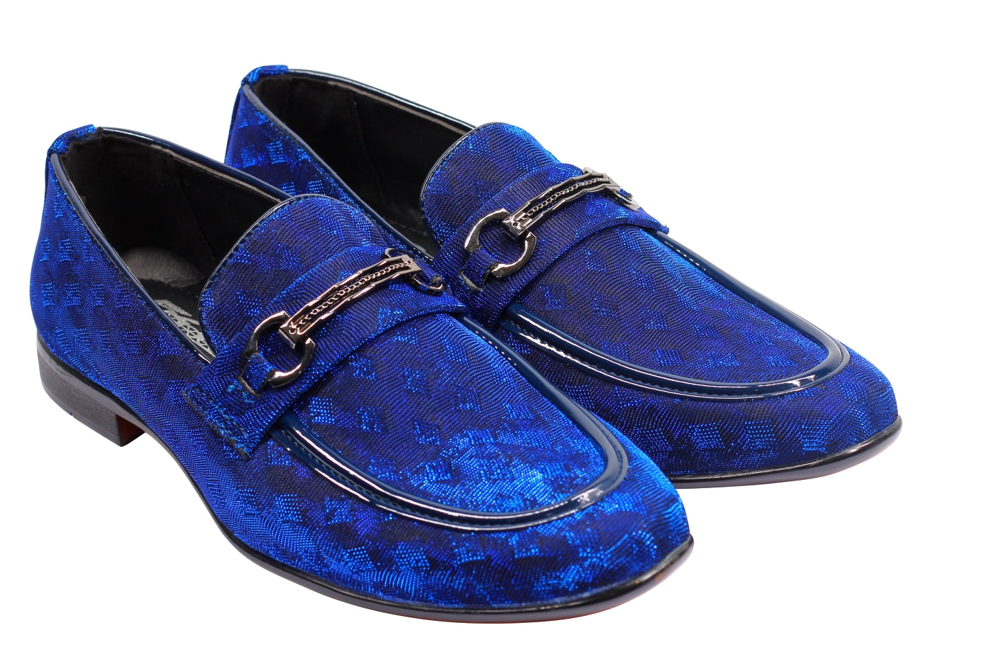 Party Loafers with Glittery Print