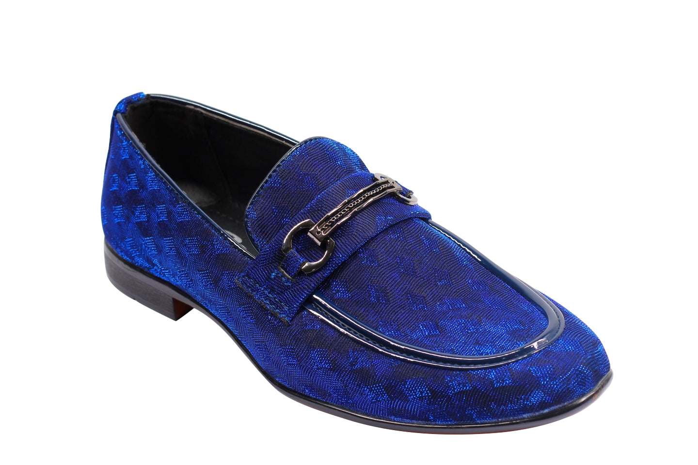 Party Loafers with Glittery Print