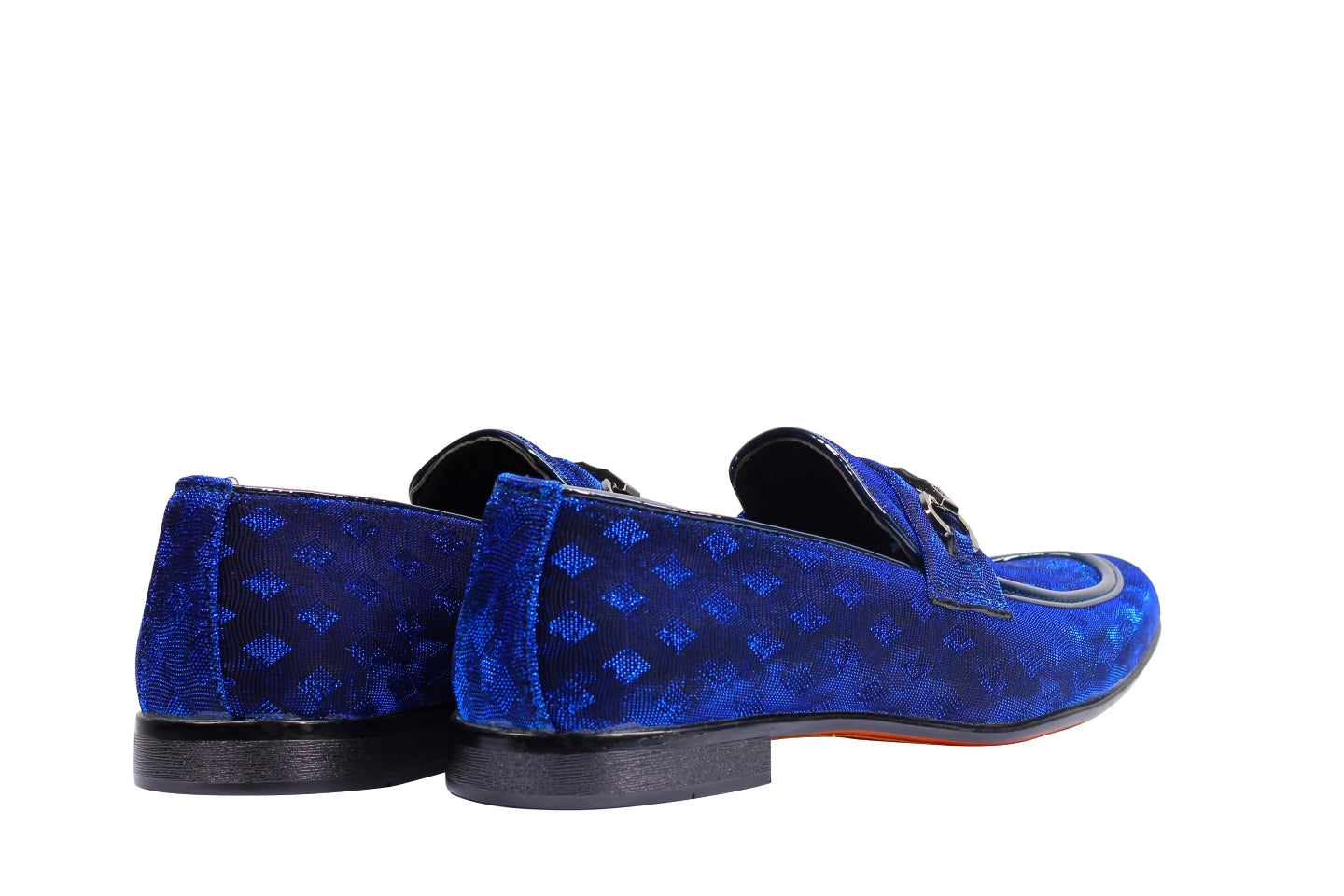 Party Loafers with Glittery Print