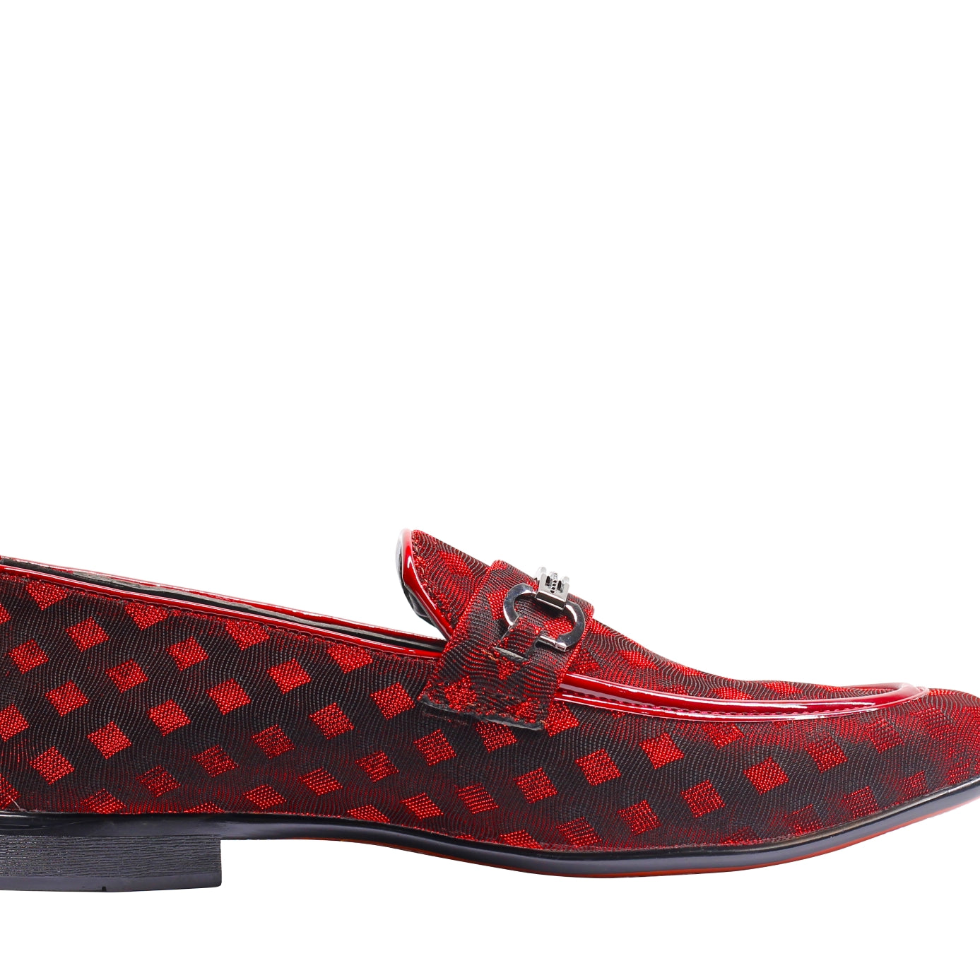 Party Loafers with Glittery Print