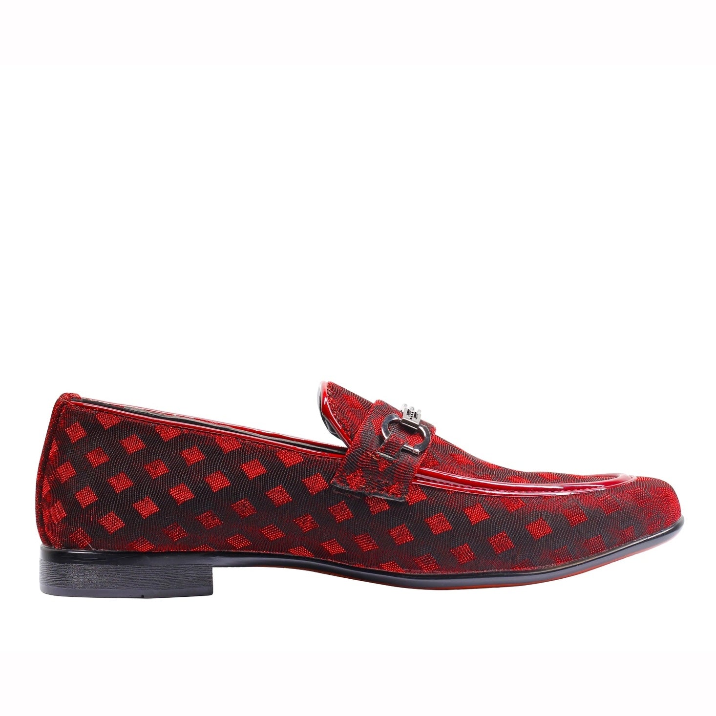 Party Loafers with Glittery Print