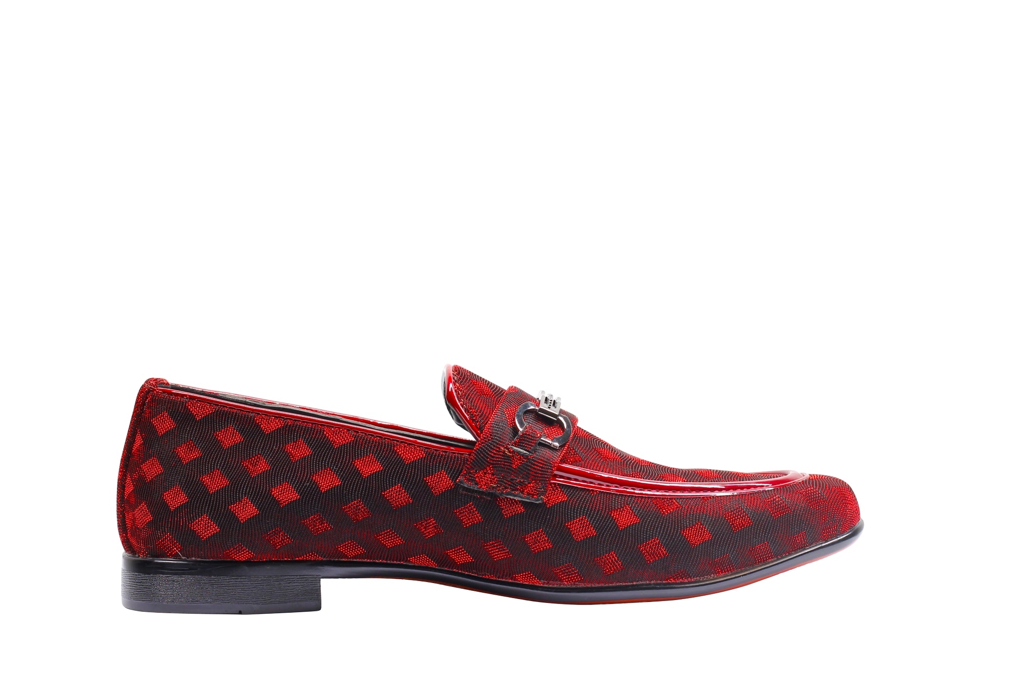 Party Loafers with Glittery Print