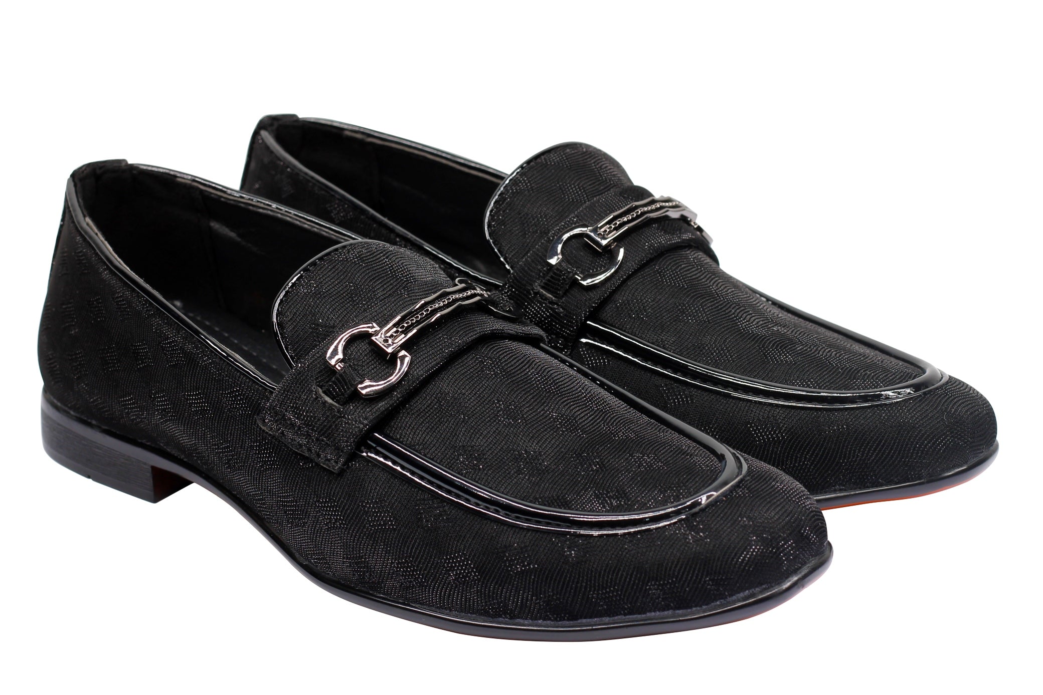 Party Loafers with Glittery Print