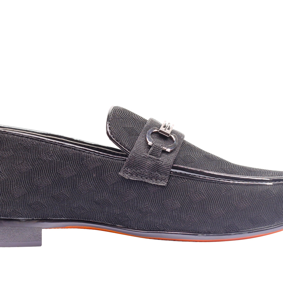 Party Loafers with Glittery Print