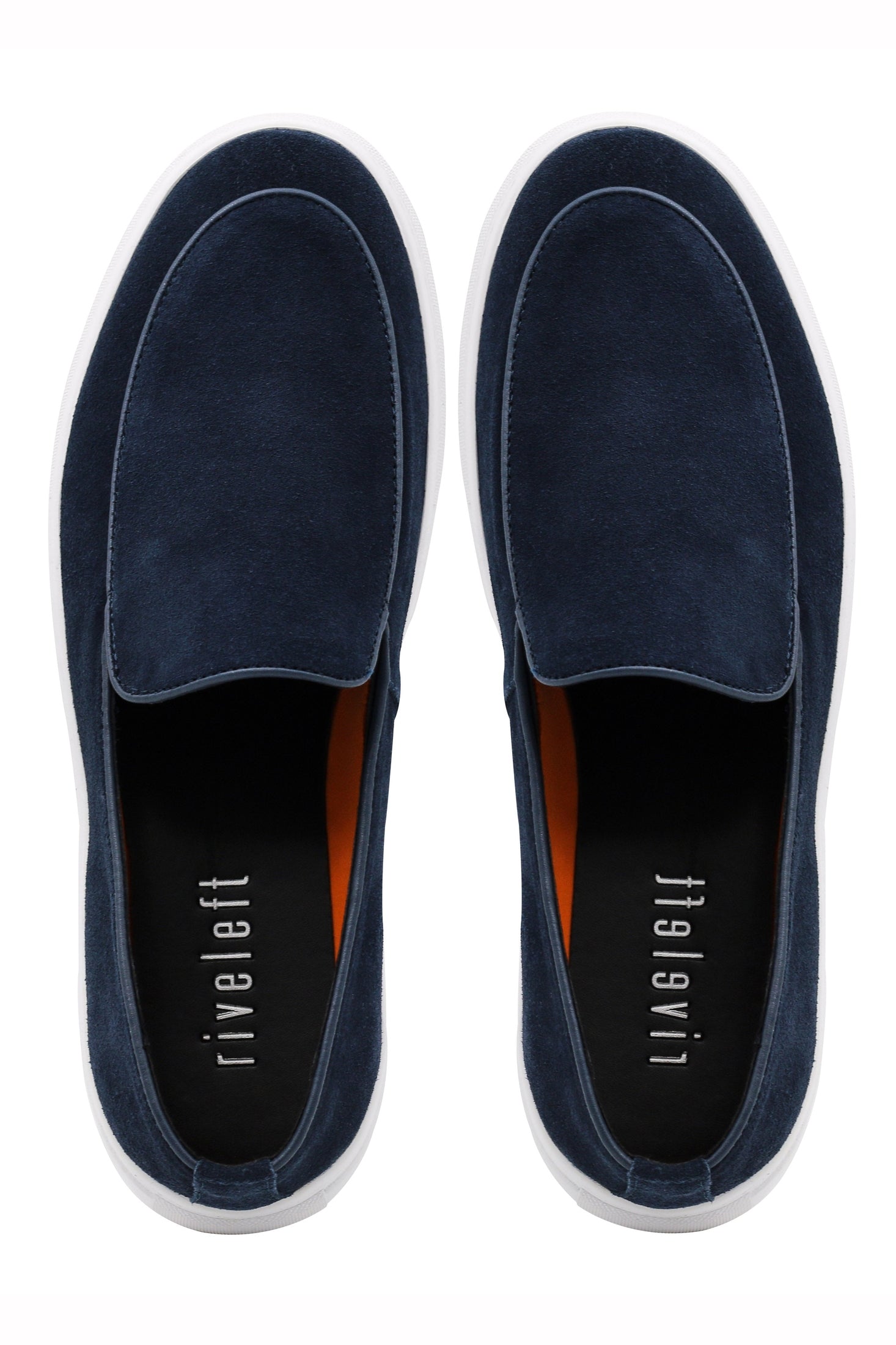 NAVY SUEDE LEATHER LOAFERS