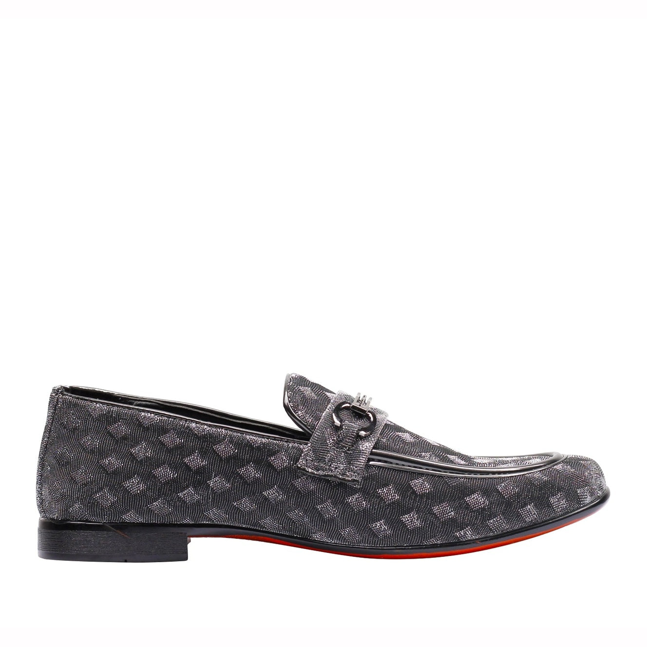 Party Loafers with Glittery Print