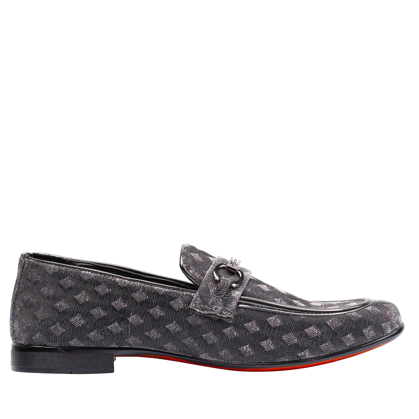 Party Loafers with Glittery Print