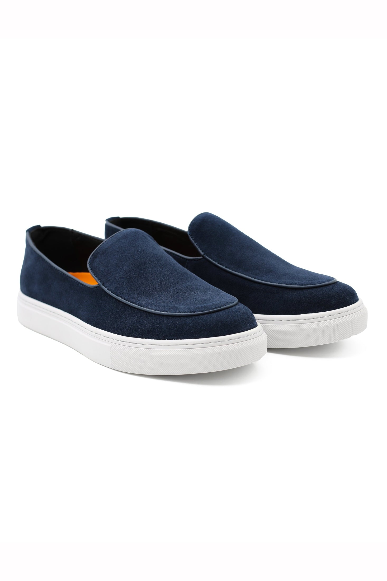 NAVY SUEDE LEATHER LOAFERS