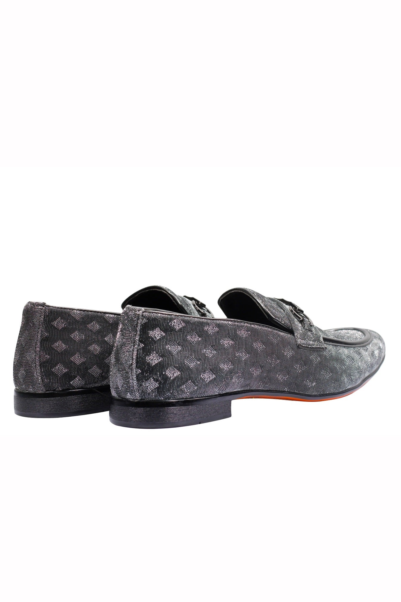 Party Loafers with Glittery Print