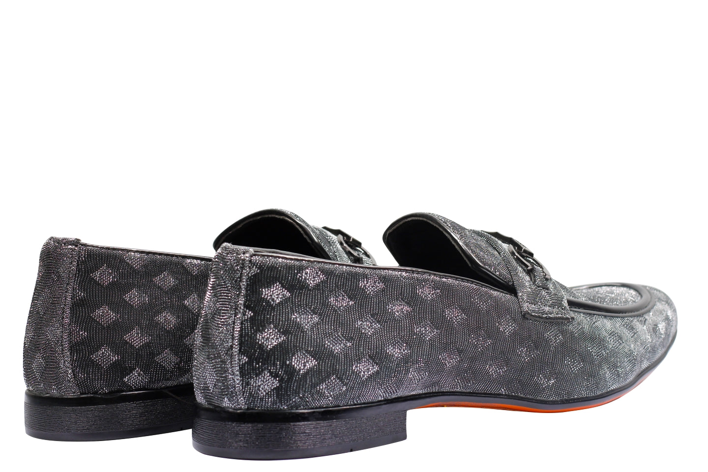 Party Loafers with Glittery Print