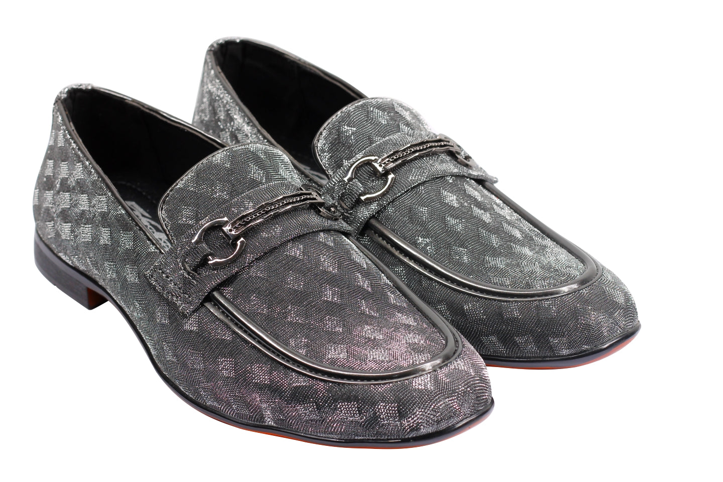 Party Loafers with Glittery Print