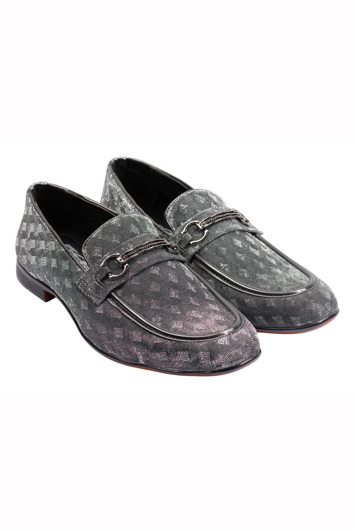 Party Loafers with Glittery Print