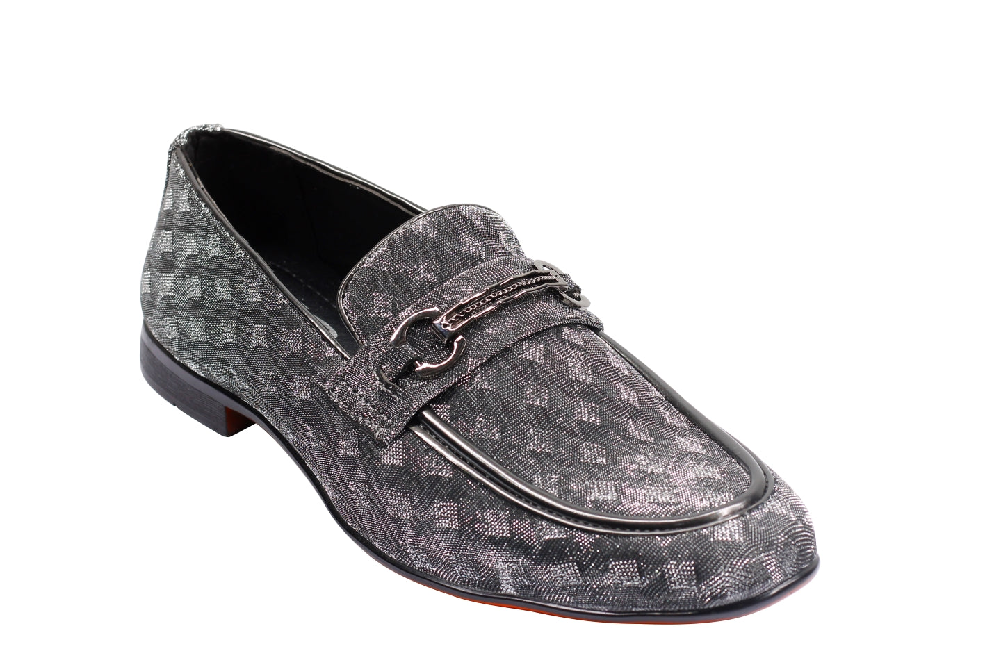 Party Loafers with Glittery Print