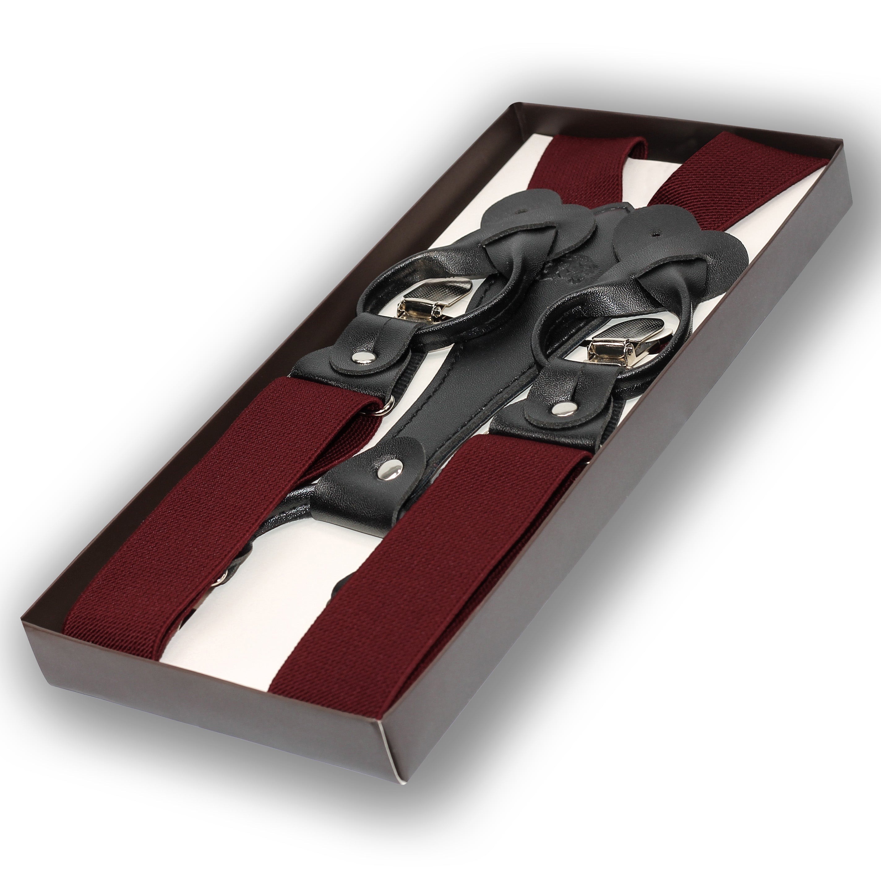 MAROON ADJUSTABLE CLIP ON BRACES