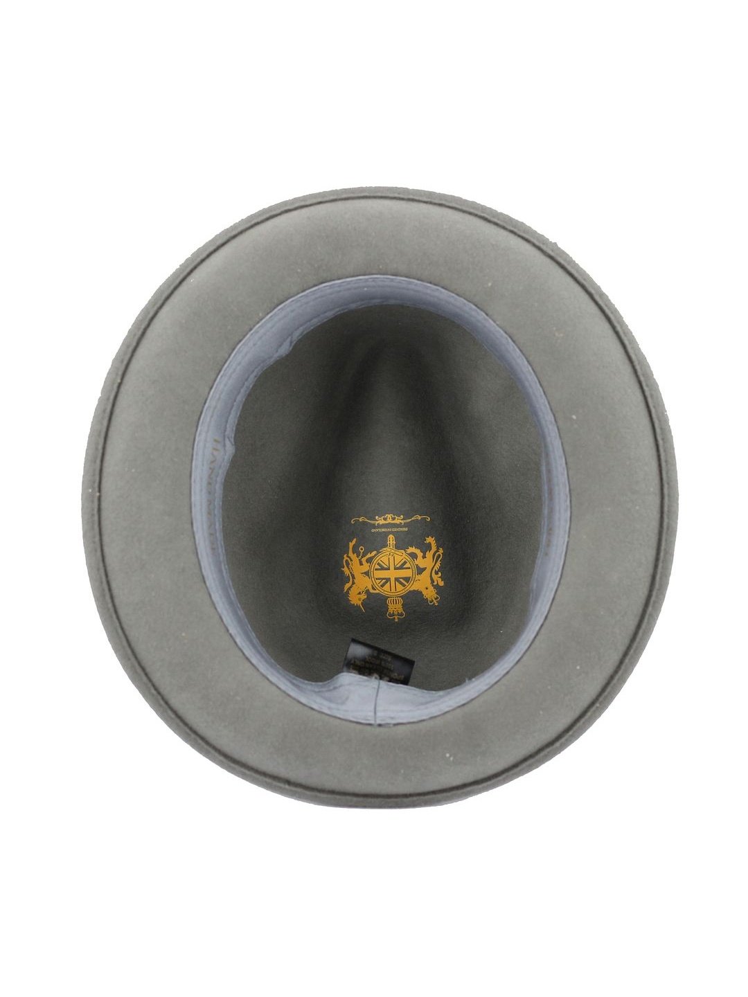 Feather Grey Hat 100% Felt Wool Crushable Fedora Brim - CC308