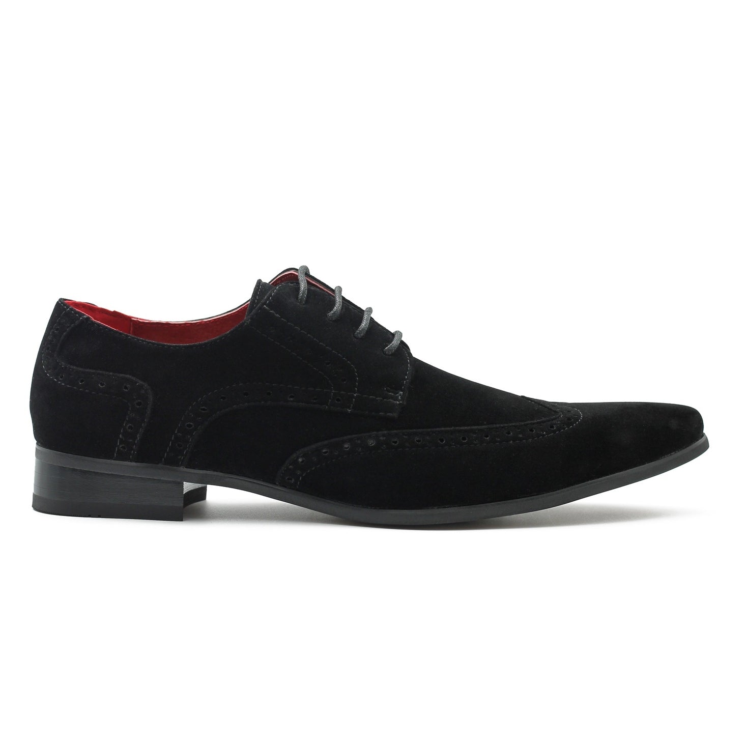 BLACK SUEDE BROGUES DRESS SHOES