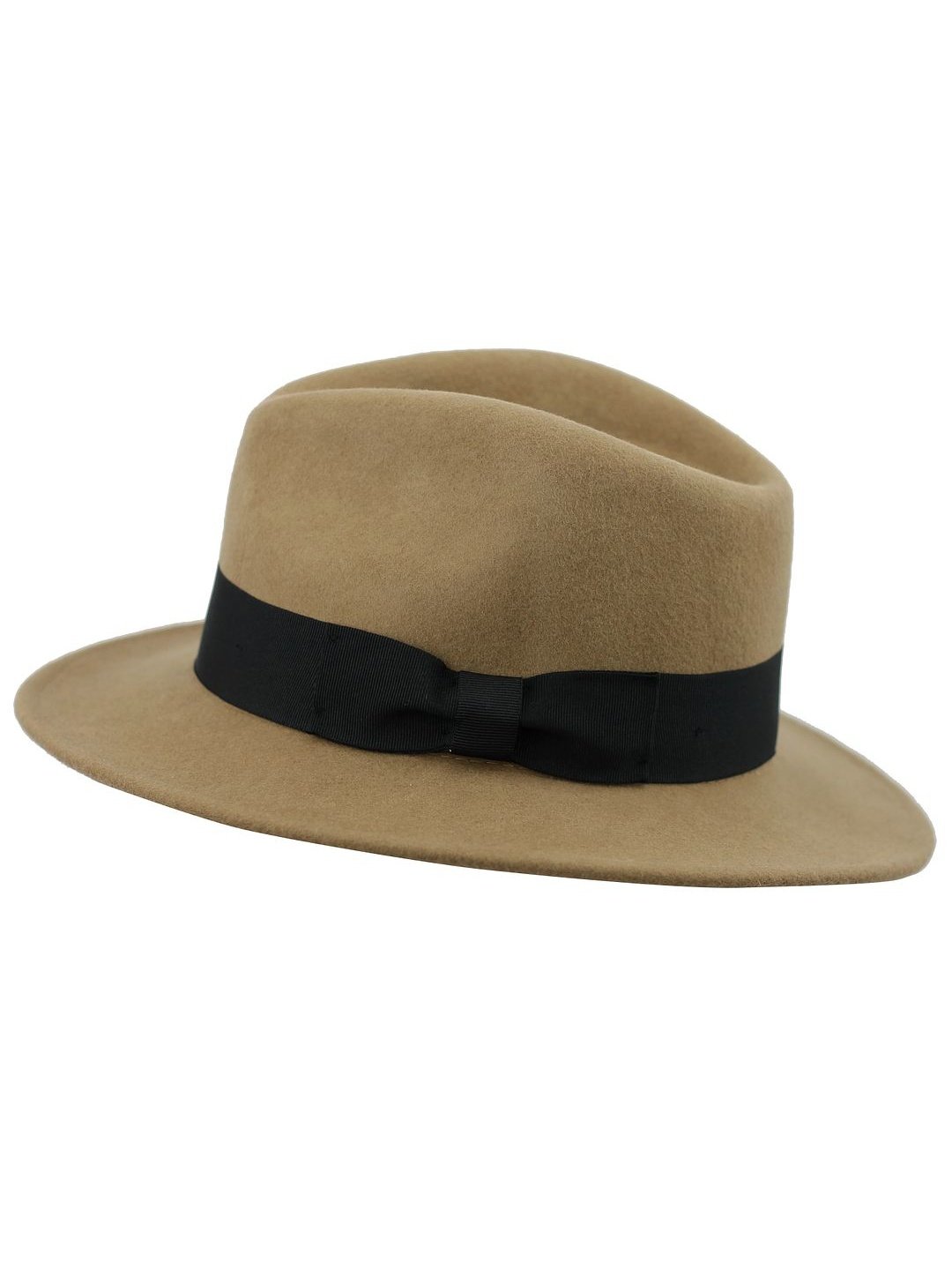 Crushable Fedora 100% Wool Wide Brim Hat