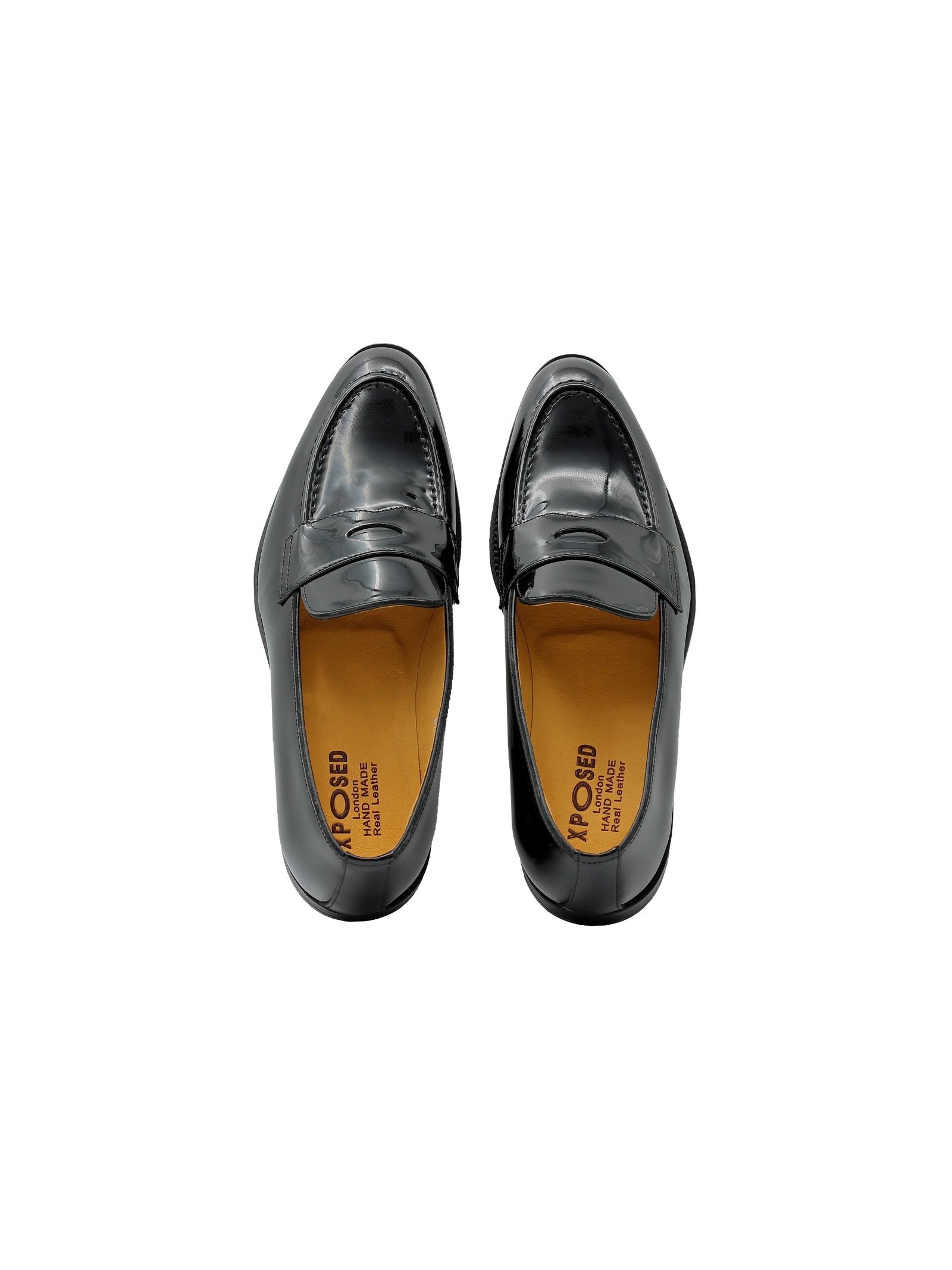 BLACK PATENT LEATHER PENNY LOAFER