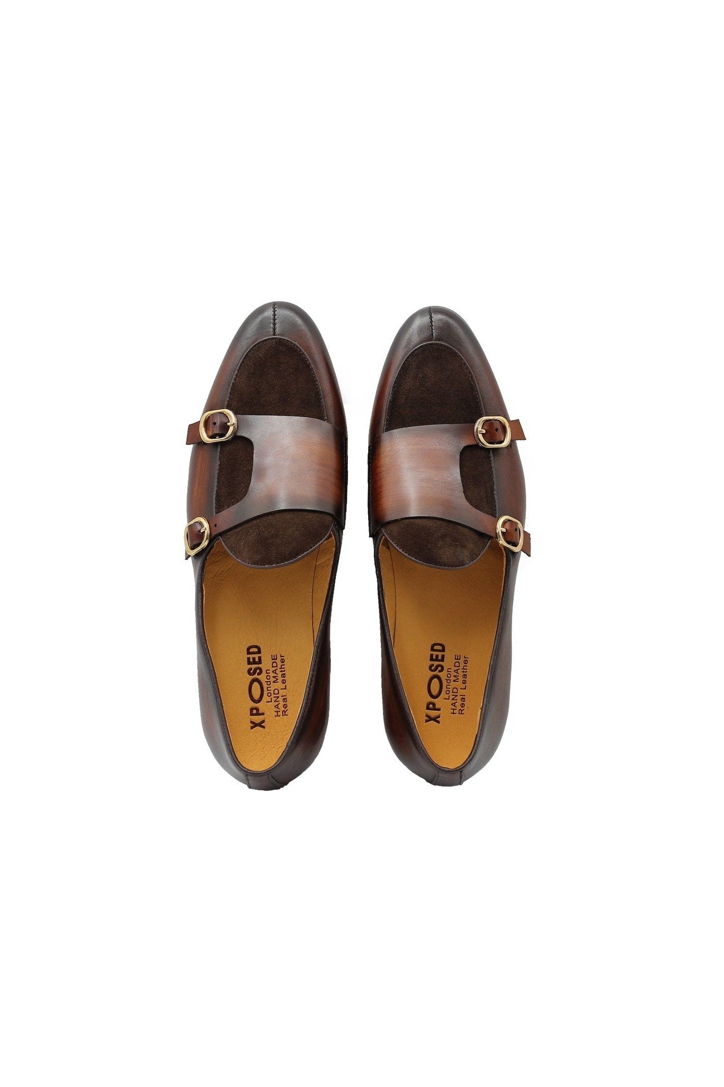 TAN DOUBLE BUCKLE LOAFER