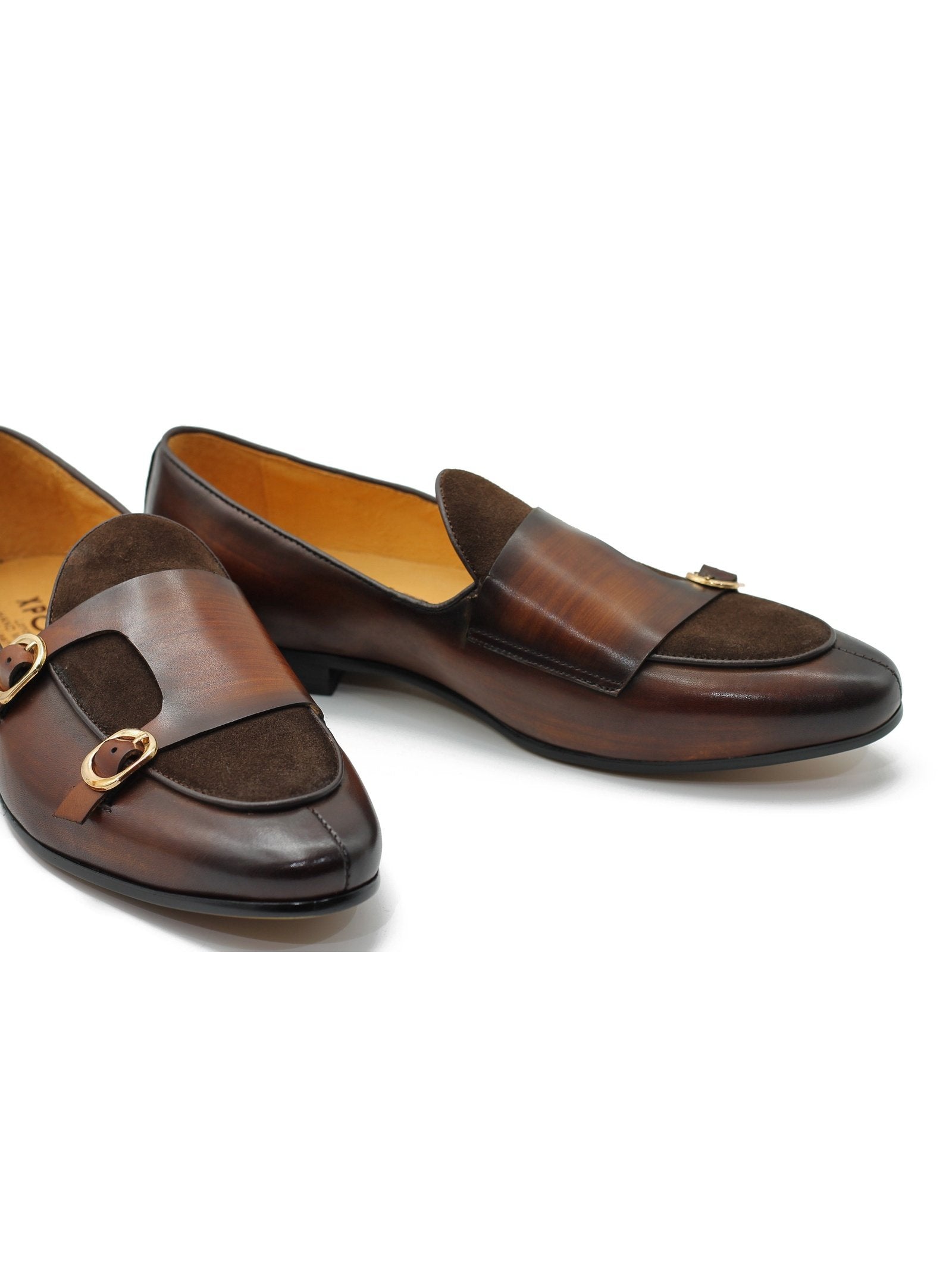 TAN DOUBLE BUCKLE LOAFER