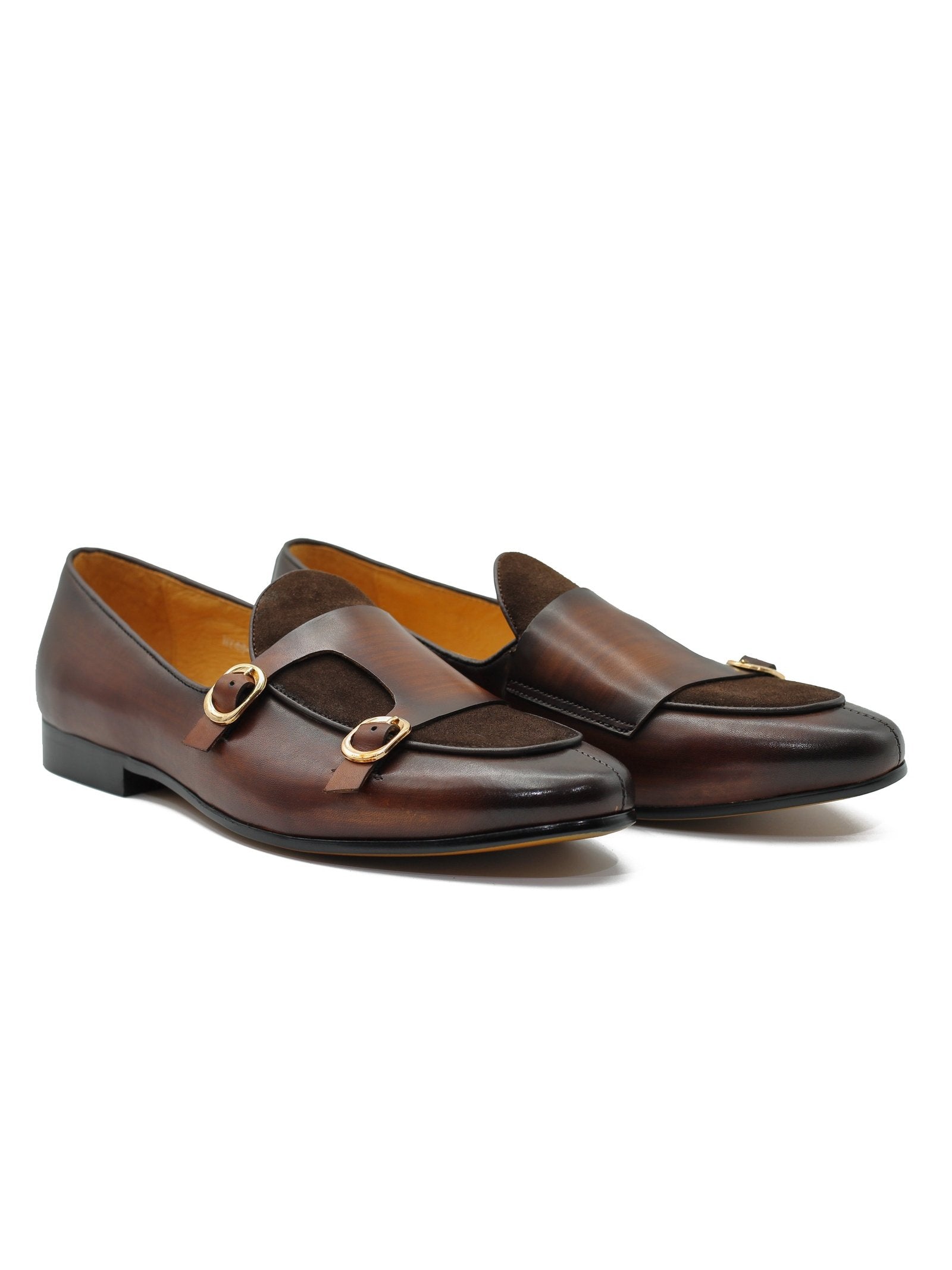 TAN DOUBLE BUCKLE LOAFER