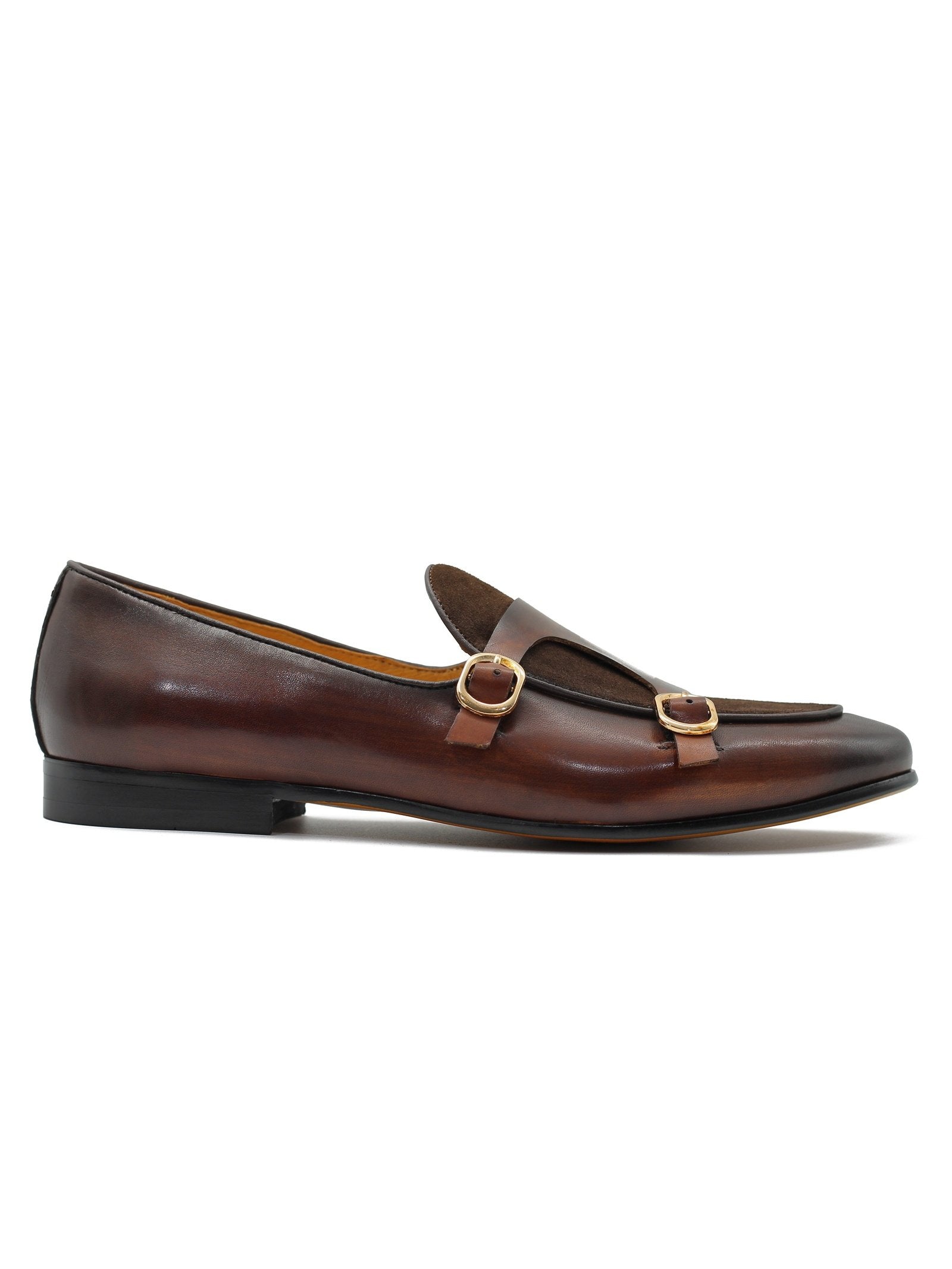 TAN DOUBLE BUCKLE LOAFER