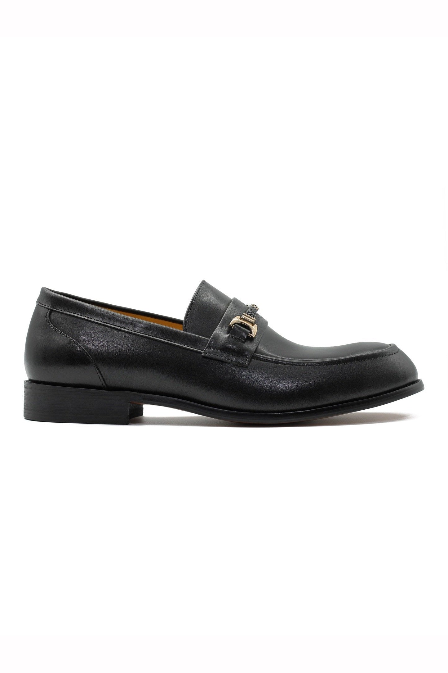 ORNAMENT BUCKLE LOAFERS BLACK