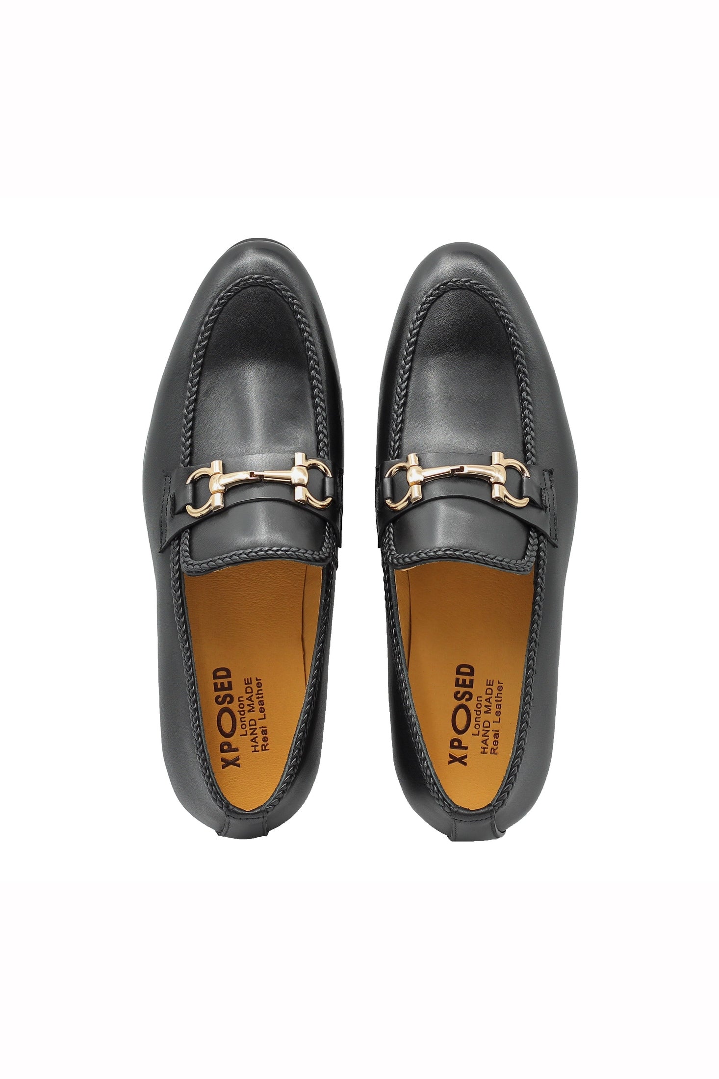 SNAFFLE TRIM LOAFERS IN BLACK