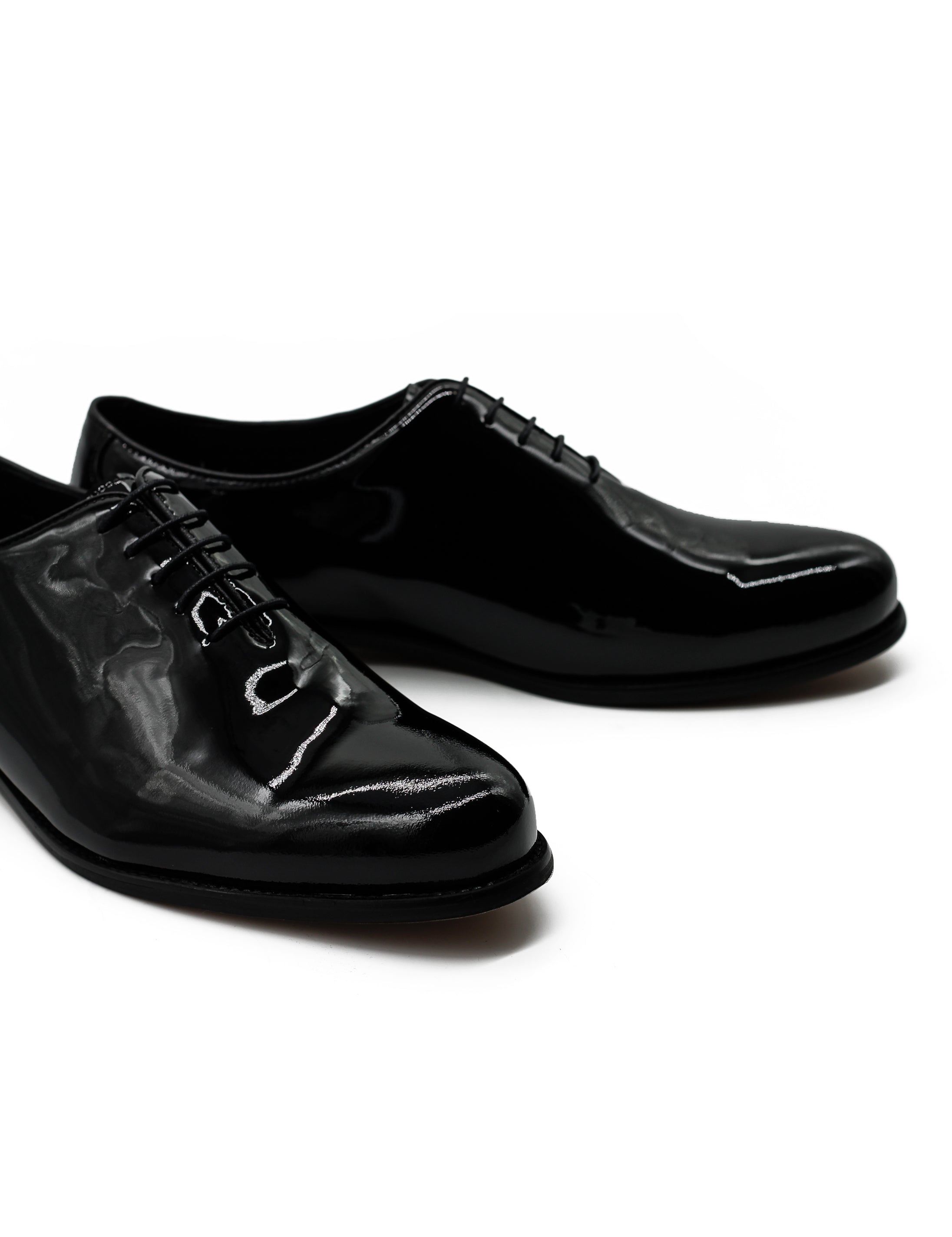 Black Patent Leather Whole cut Dress Shoes