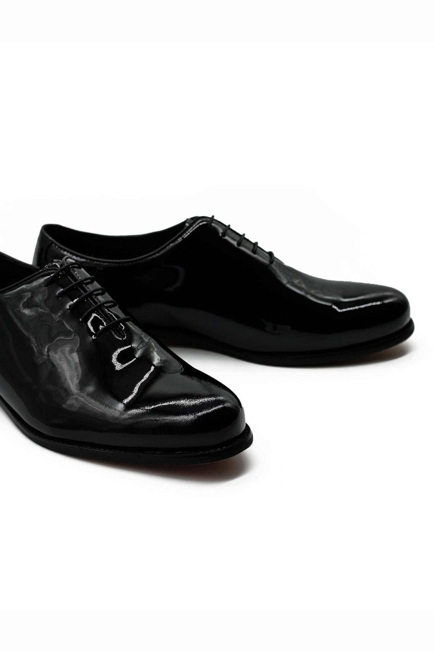 Black Patent Leather Whole cut Dress Shoes