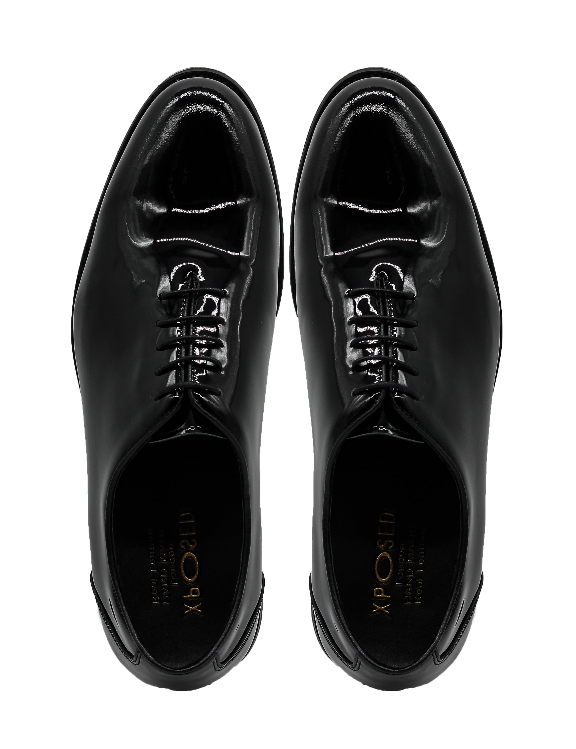 Black Patent Leather Whole cut Dress Shoes