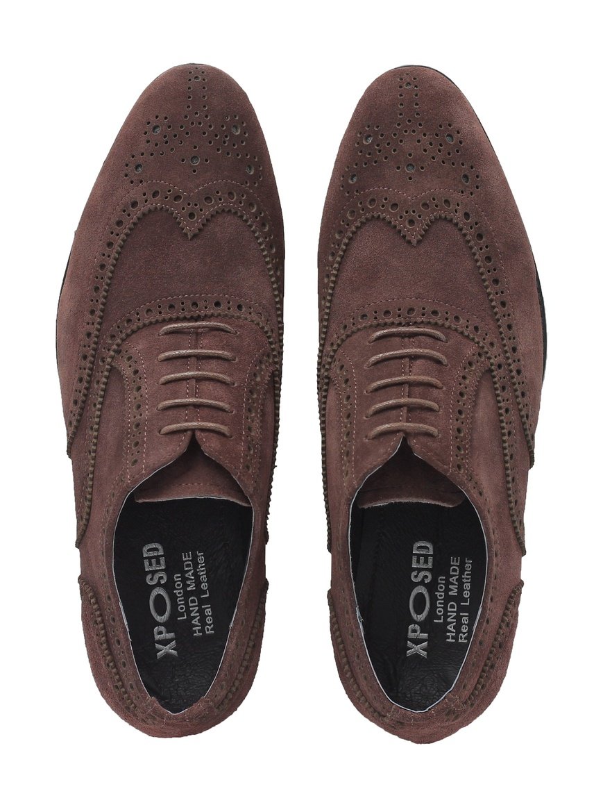 FULL BROGUE IN BROWN SUEDE
