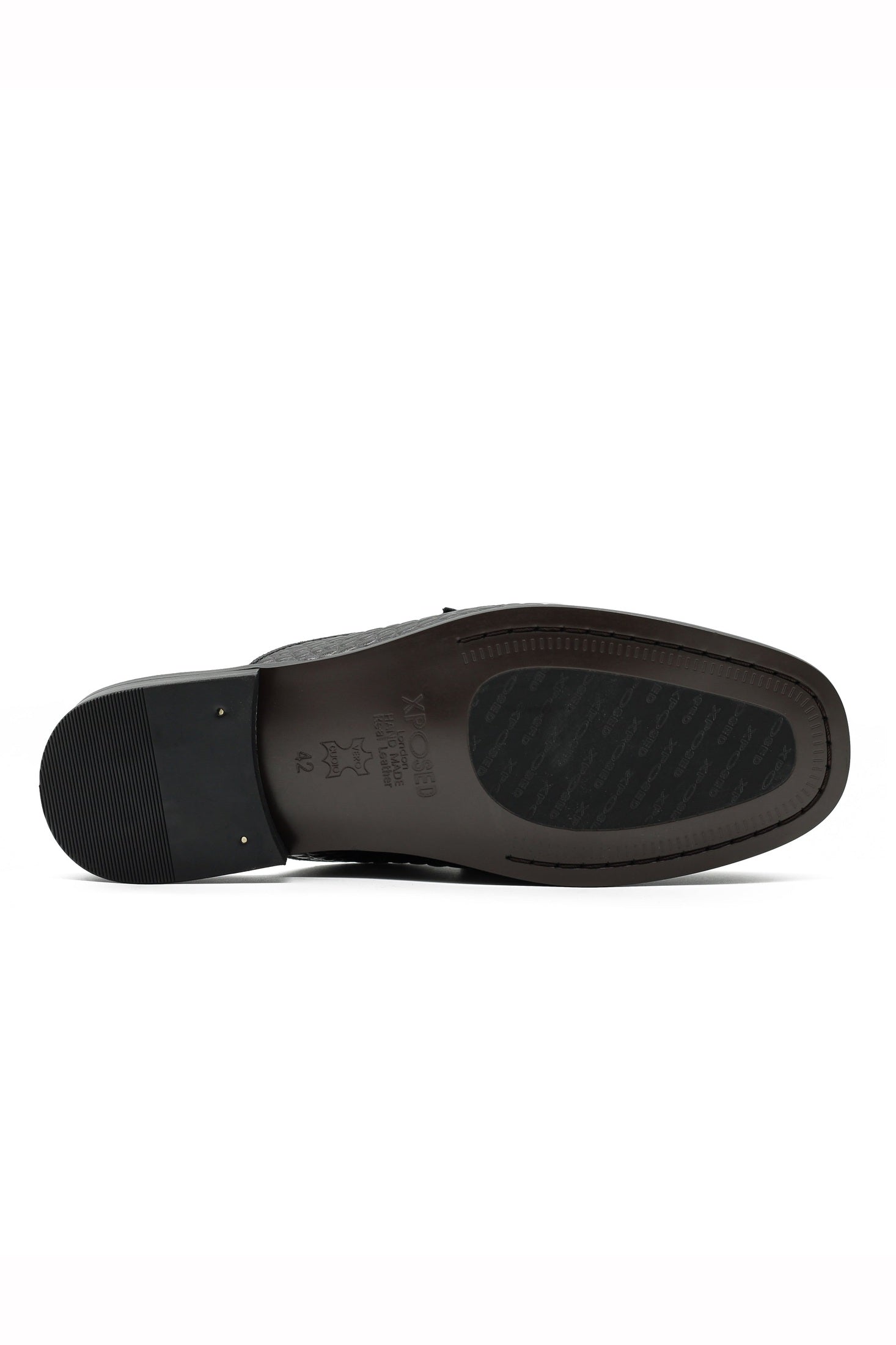 Black Leather Backless Mules Half Shoes