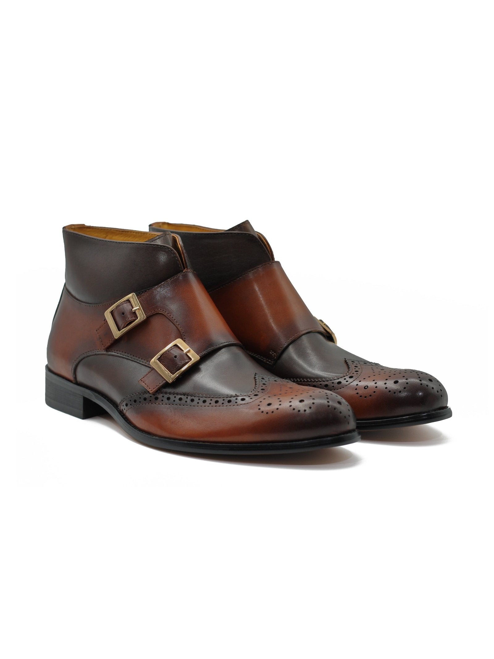 BROWN DOUBLE MONK BROGUES