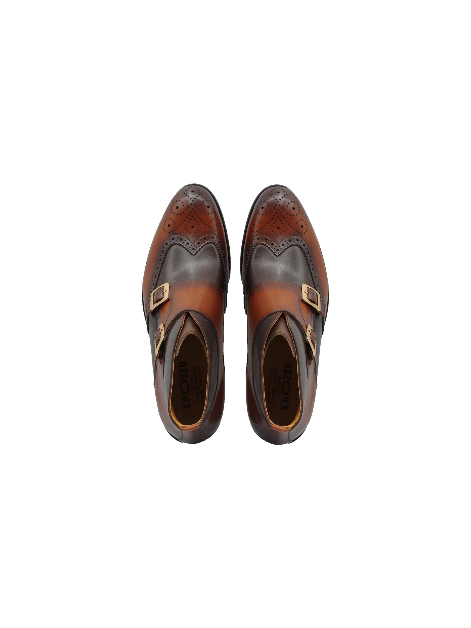 BROWN DOUBLE MONK BROGUES