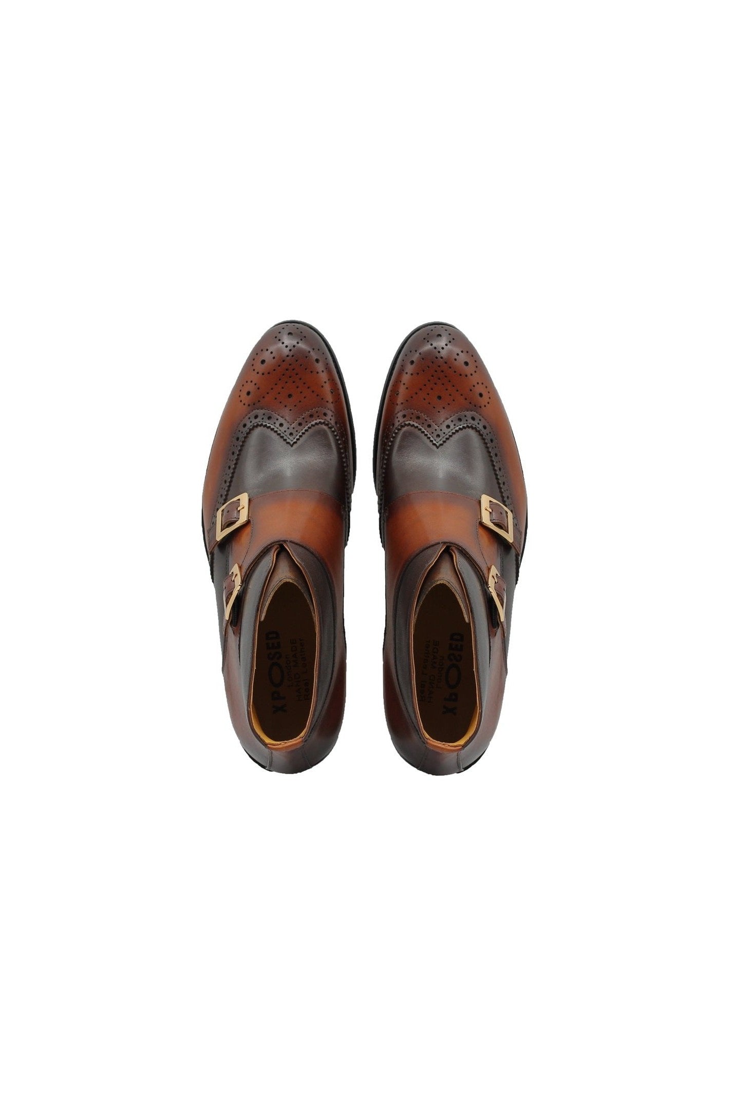 BROWN DOUBLE MONK BROGUES
