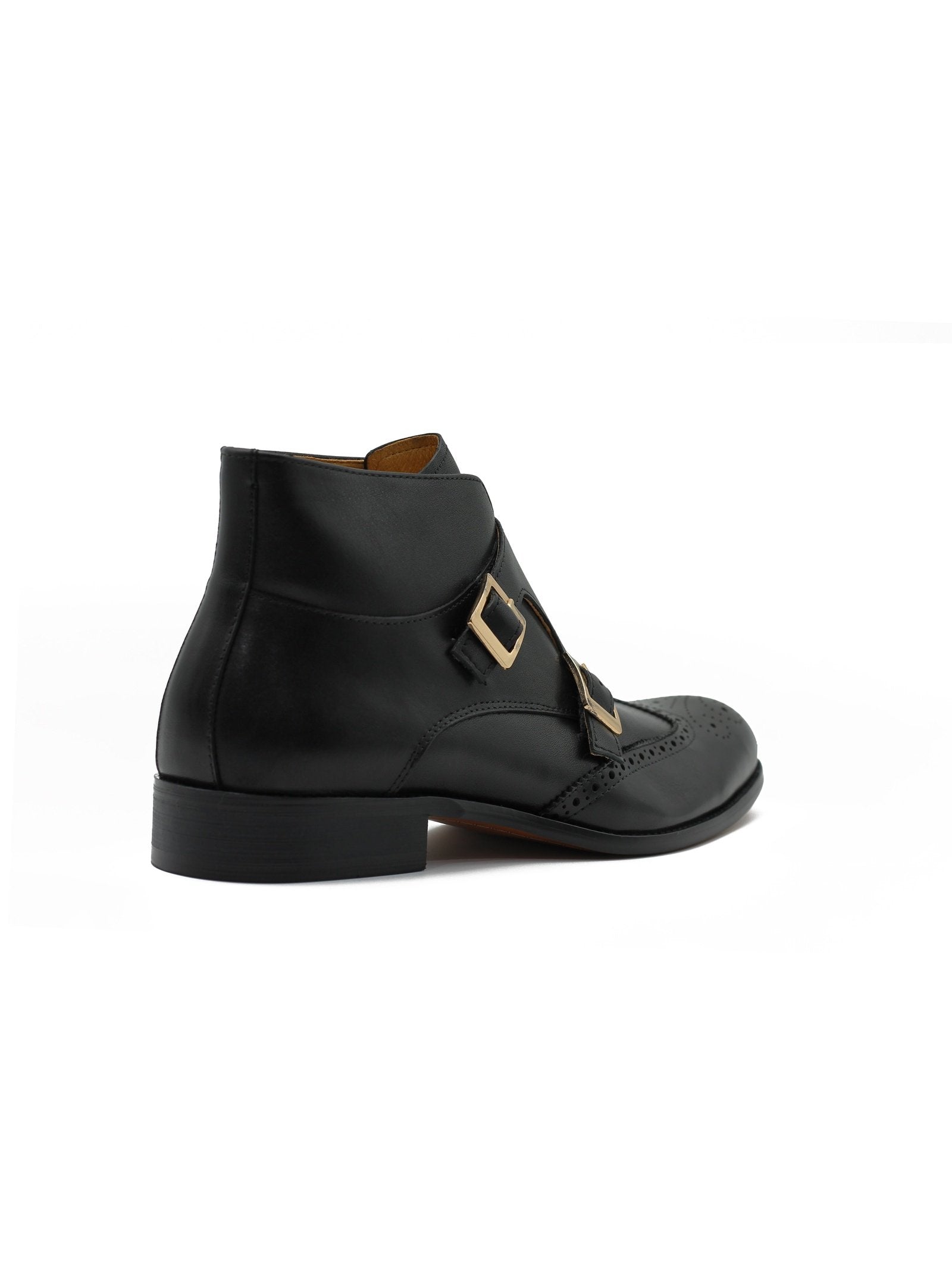 BLACK DOUBLE MONK BROGUES
