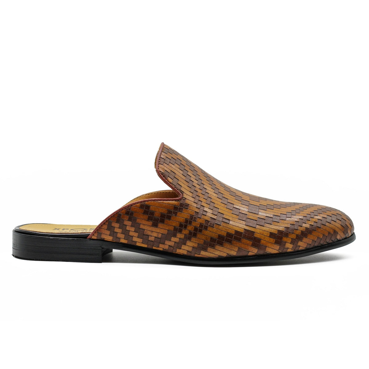 Leather Split-Toe Mule Shoes