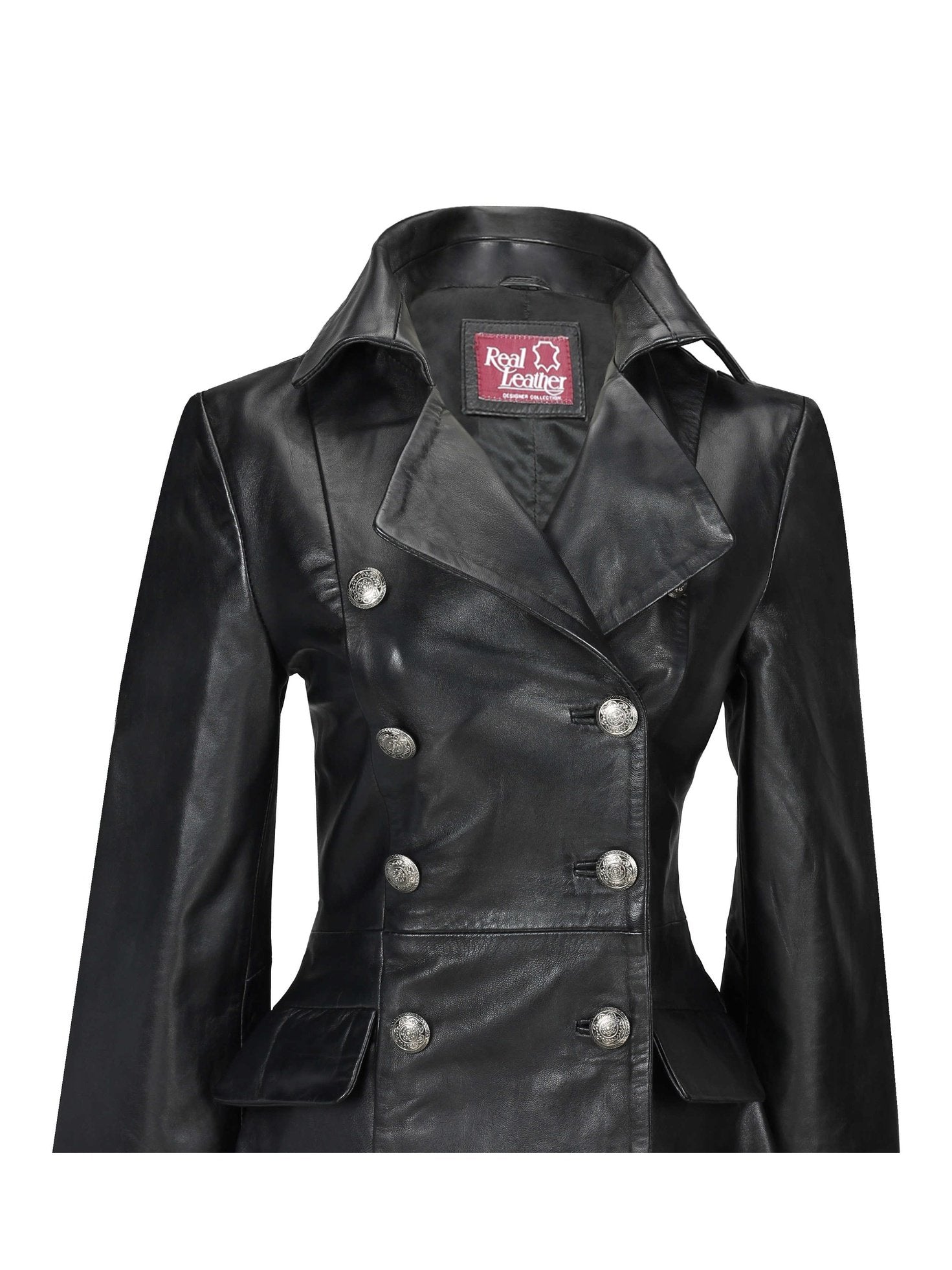 Victorian Leather Jacket Black