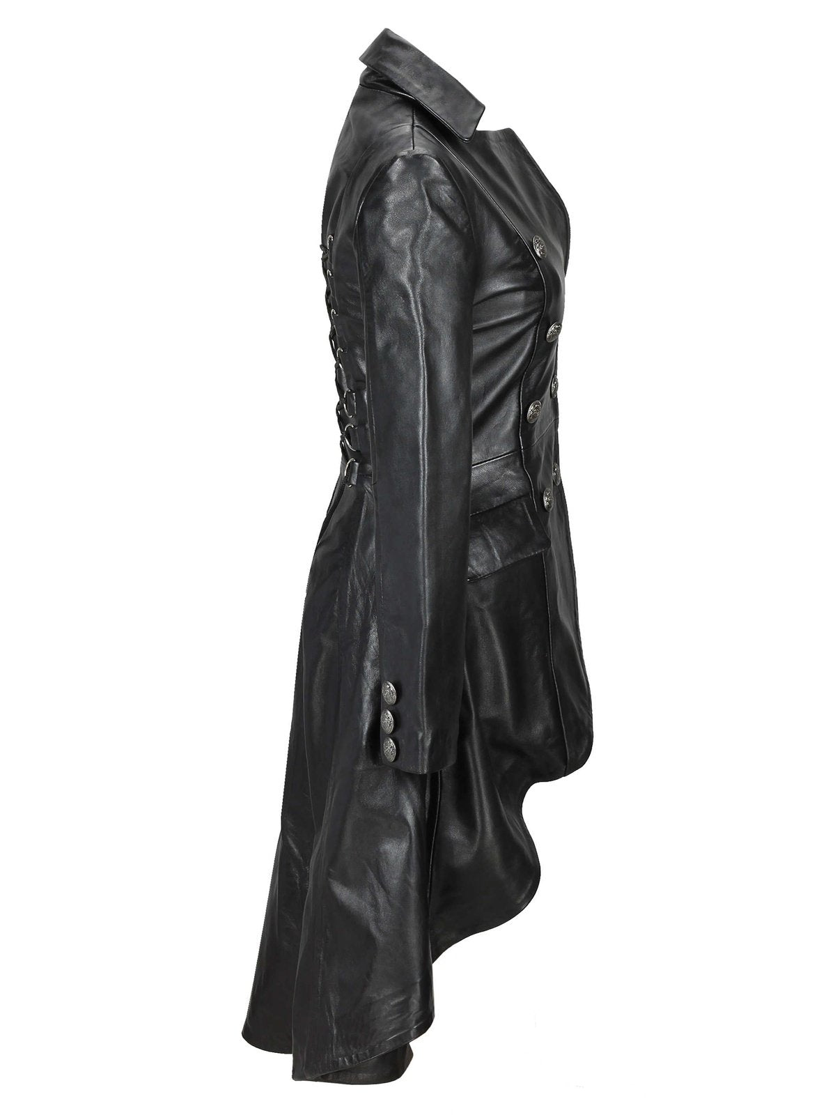 Victorian Leather Jacket Black