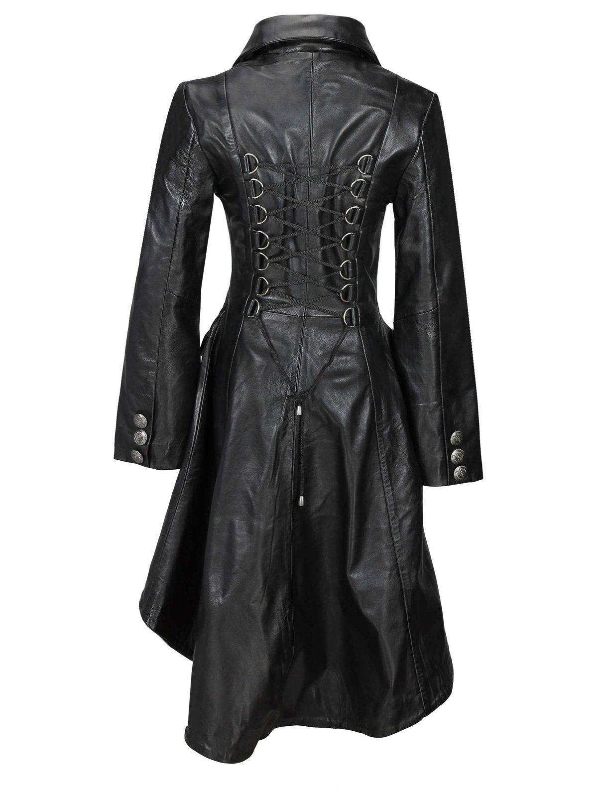 Victorian Leather Jacket Black