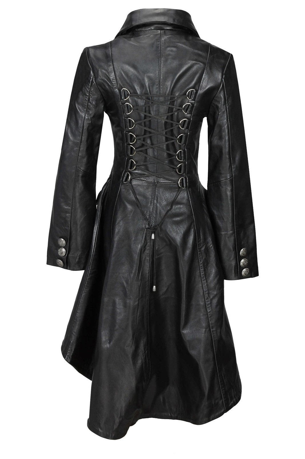 Victorian Leather Jacket Black