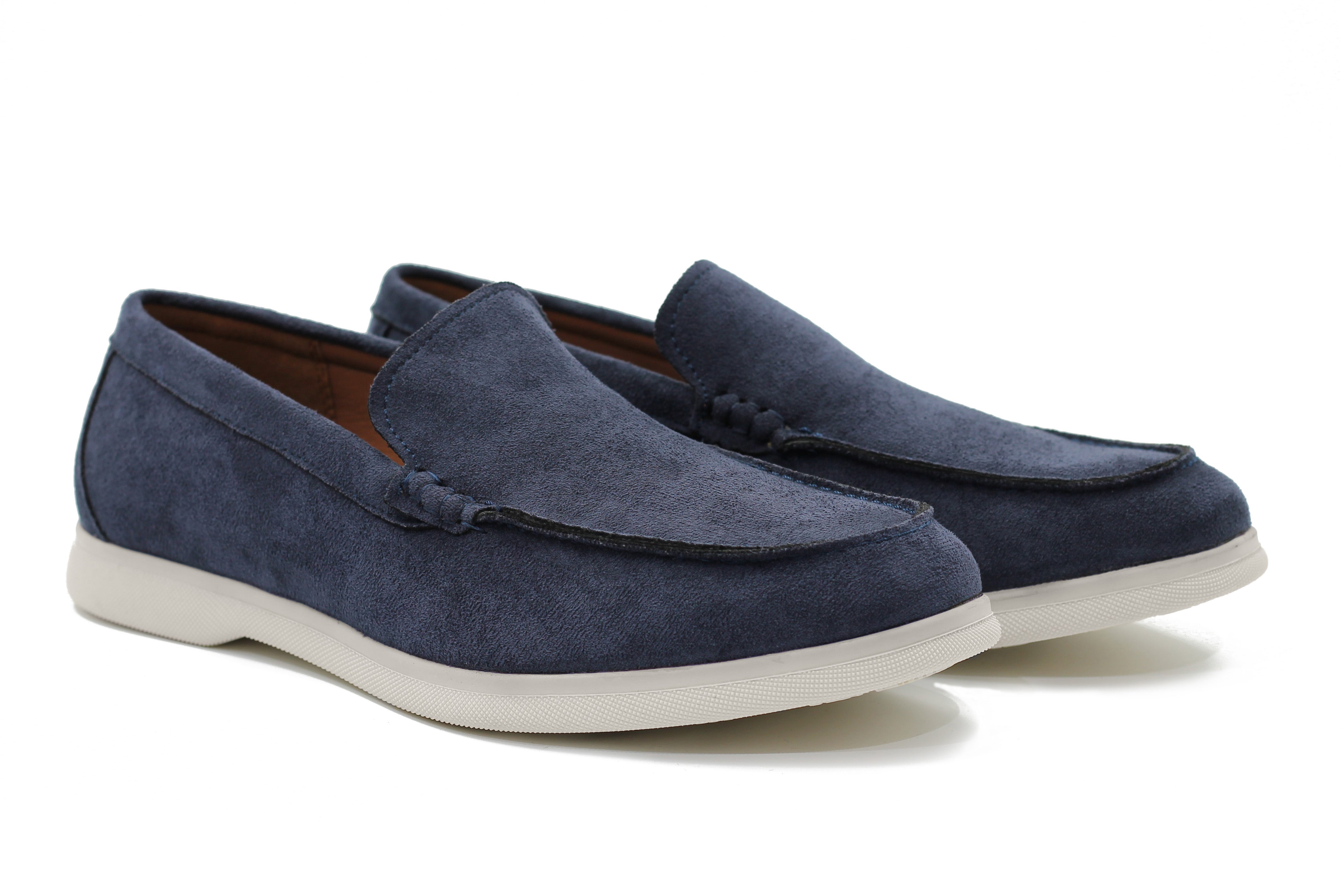 SUEDE FAUX LEATHER MOCCASINS