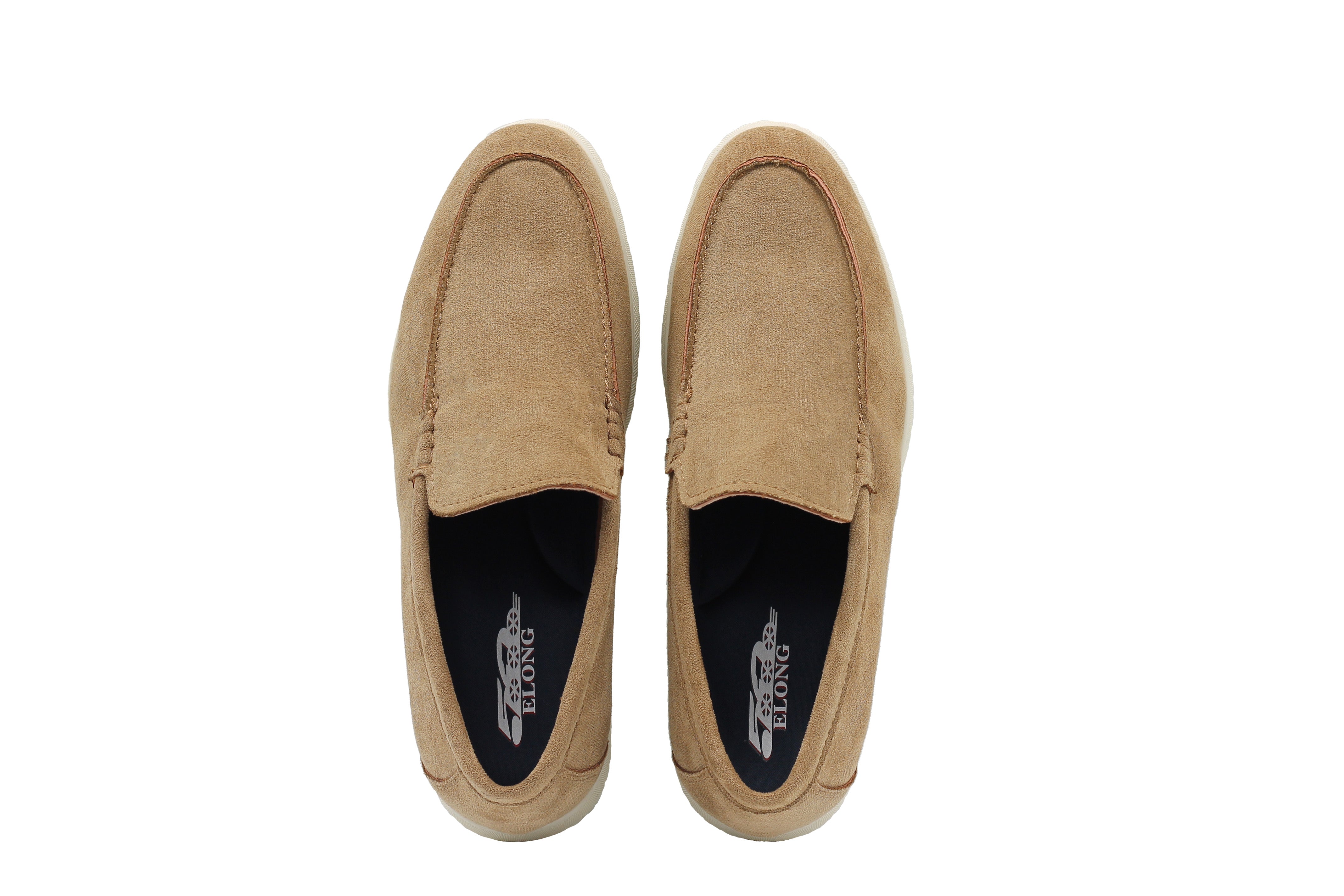 SUEDE FAUX LEATHER MOCCASINS