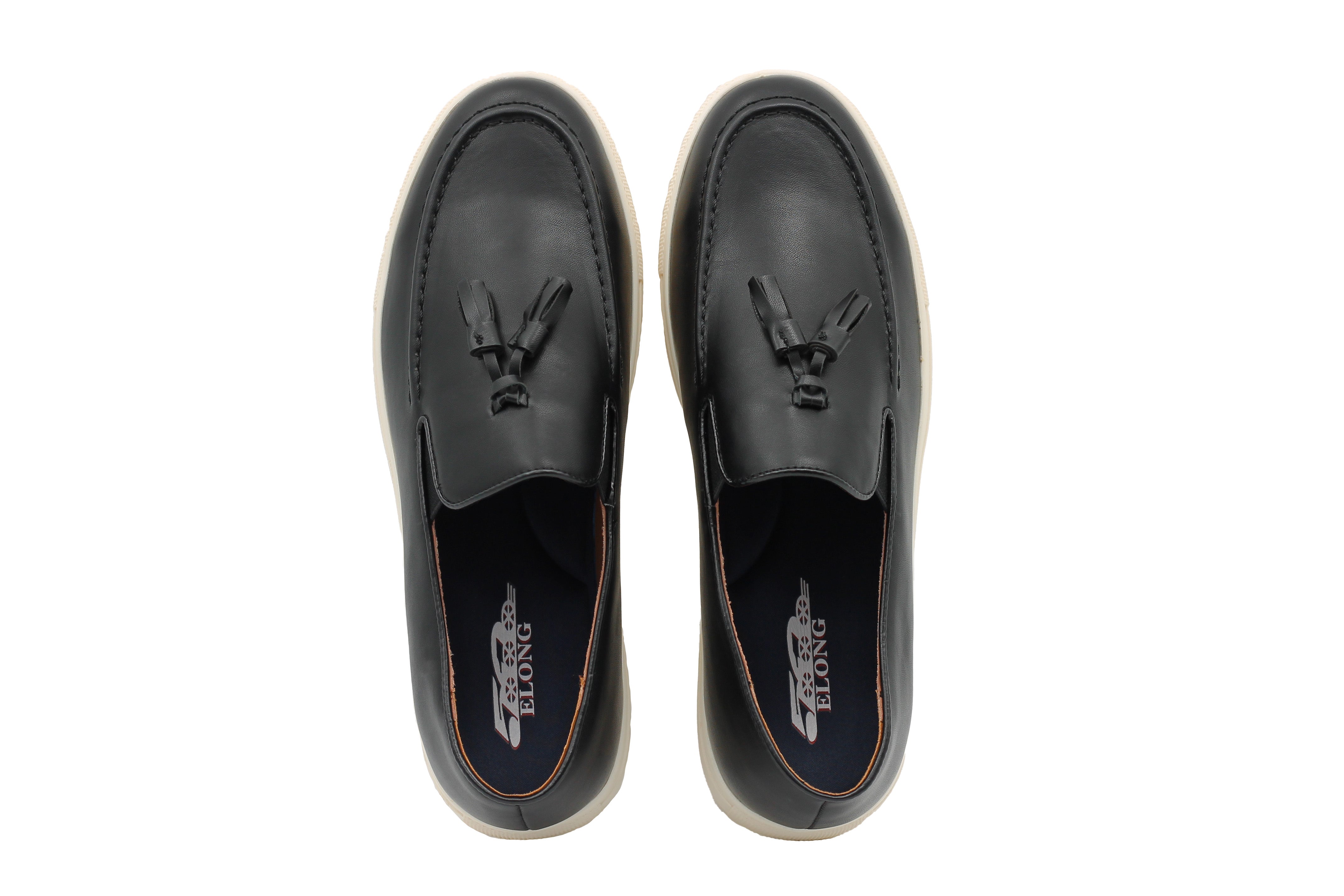 CASUAL FAUX LEATHER SNEAKERS WITH TASSELS