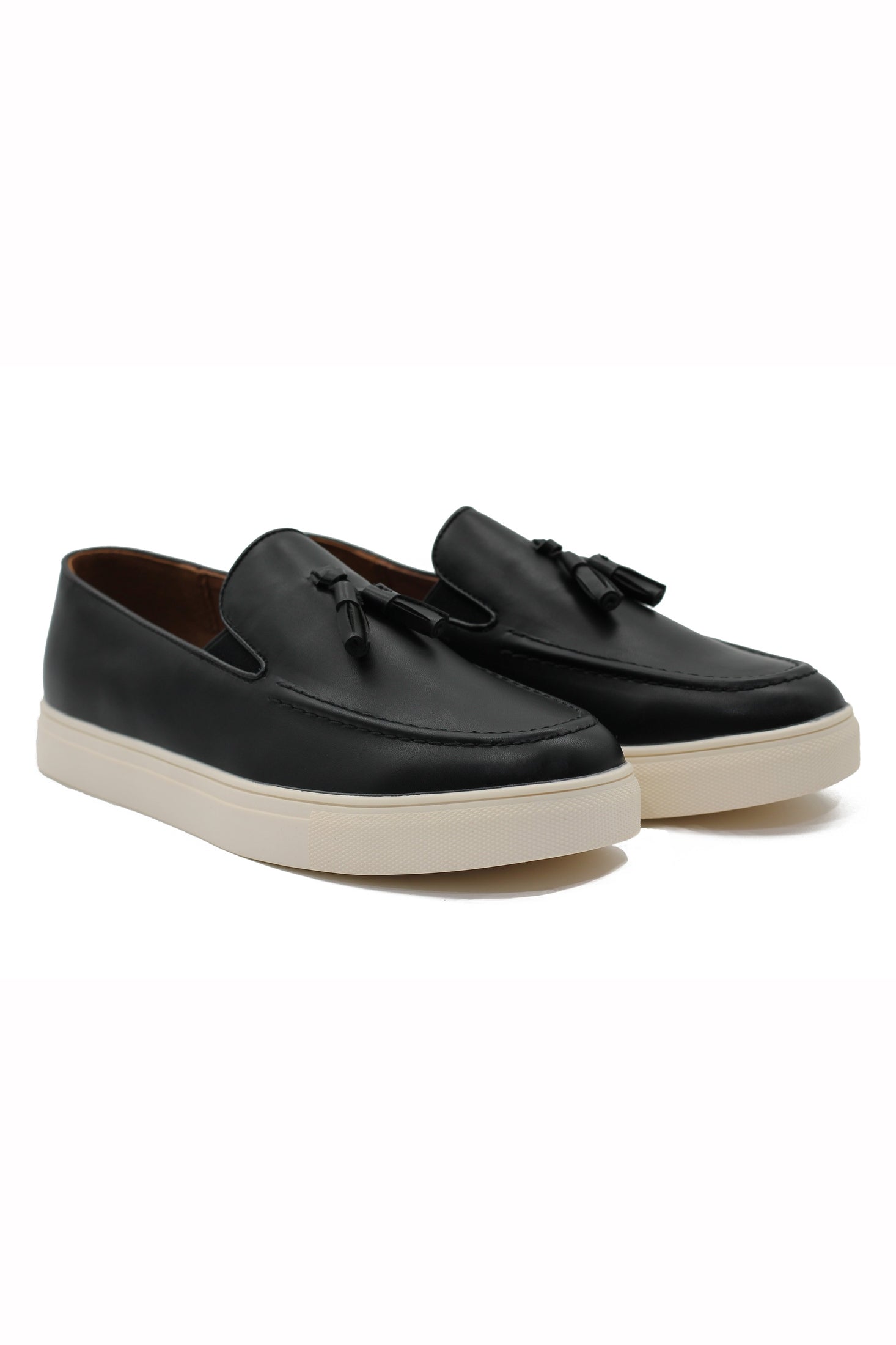 CASUAL FAUX LEATHER SNEAKERS WITH TASSELS