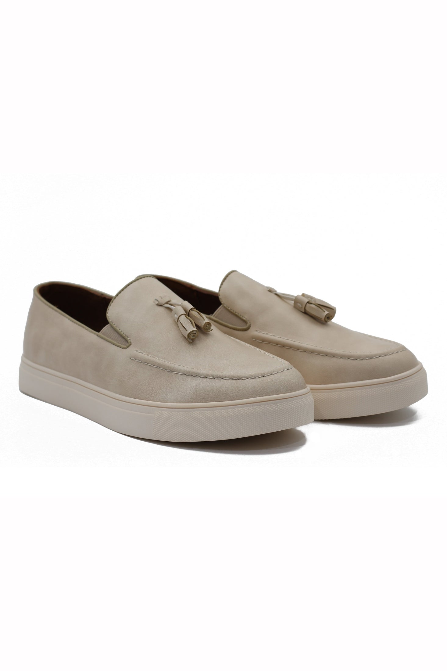 CASUAL FAUX LEATHER SNEAKERS WITH TASSELS