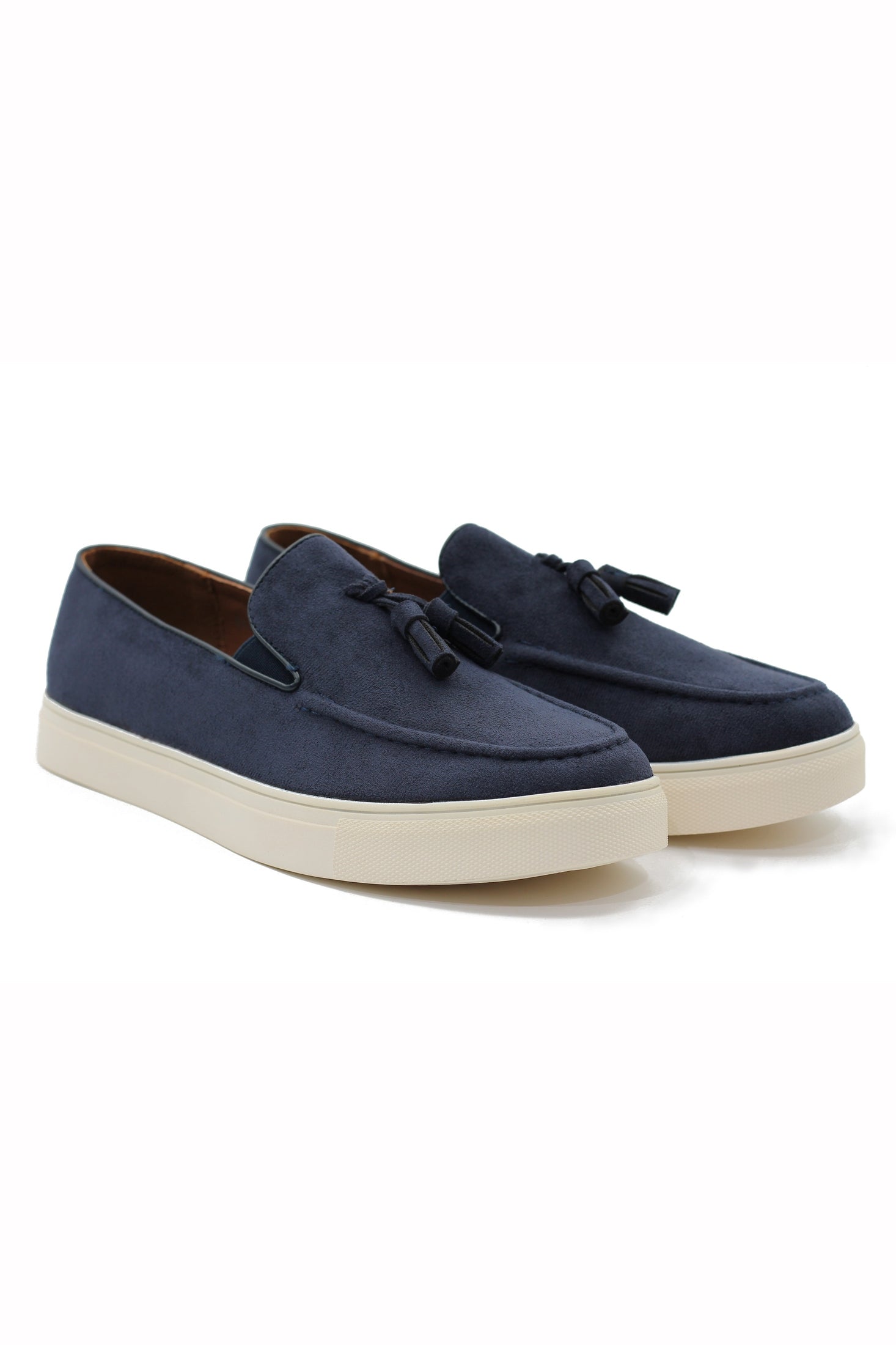 FAUX LEATHER SUEDE SNEAKER WITH TASSEL